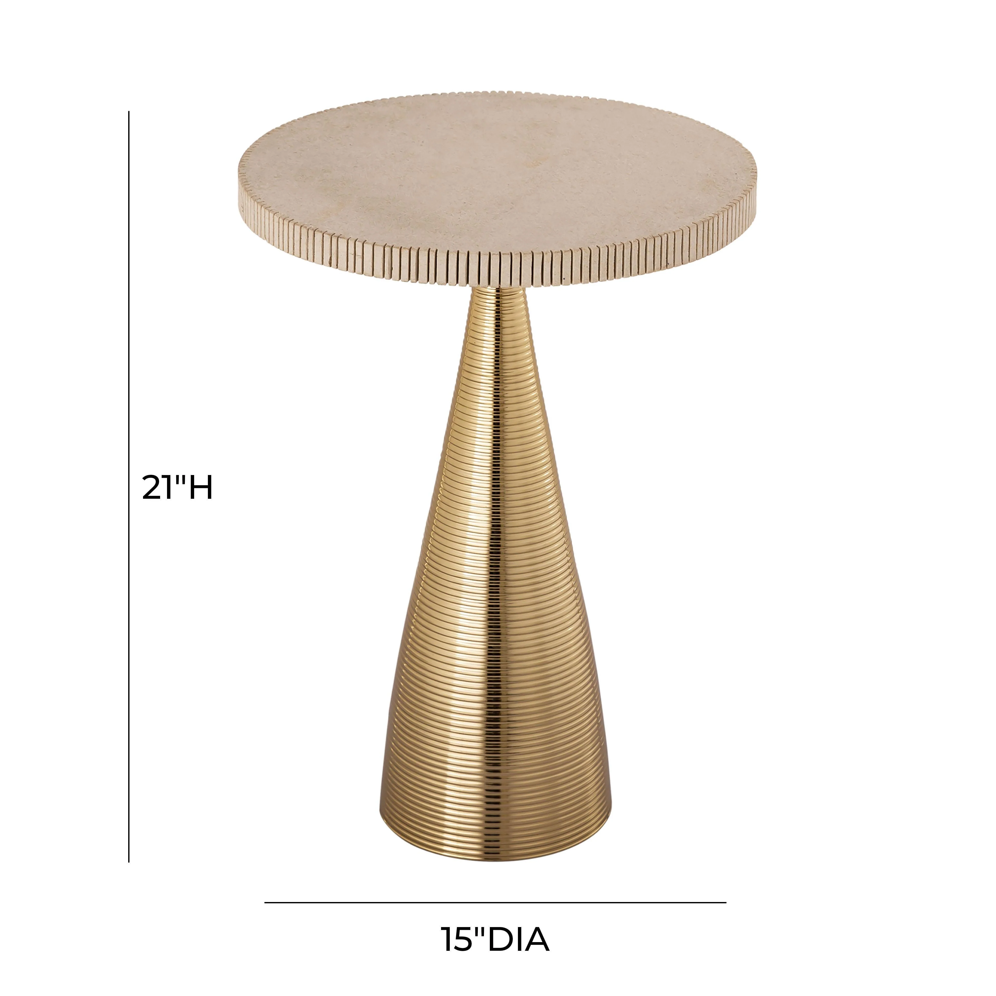 Celeste Ribbed Side Table - Frankwebs