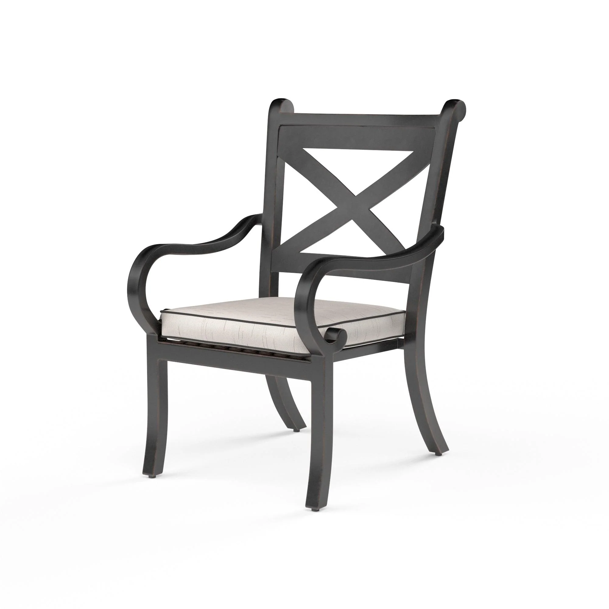 Monterey Dining Chair in Frequency Sand w/ Contrast Canvas Java Welt - Frankwebs