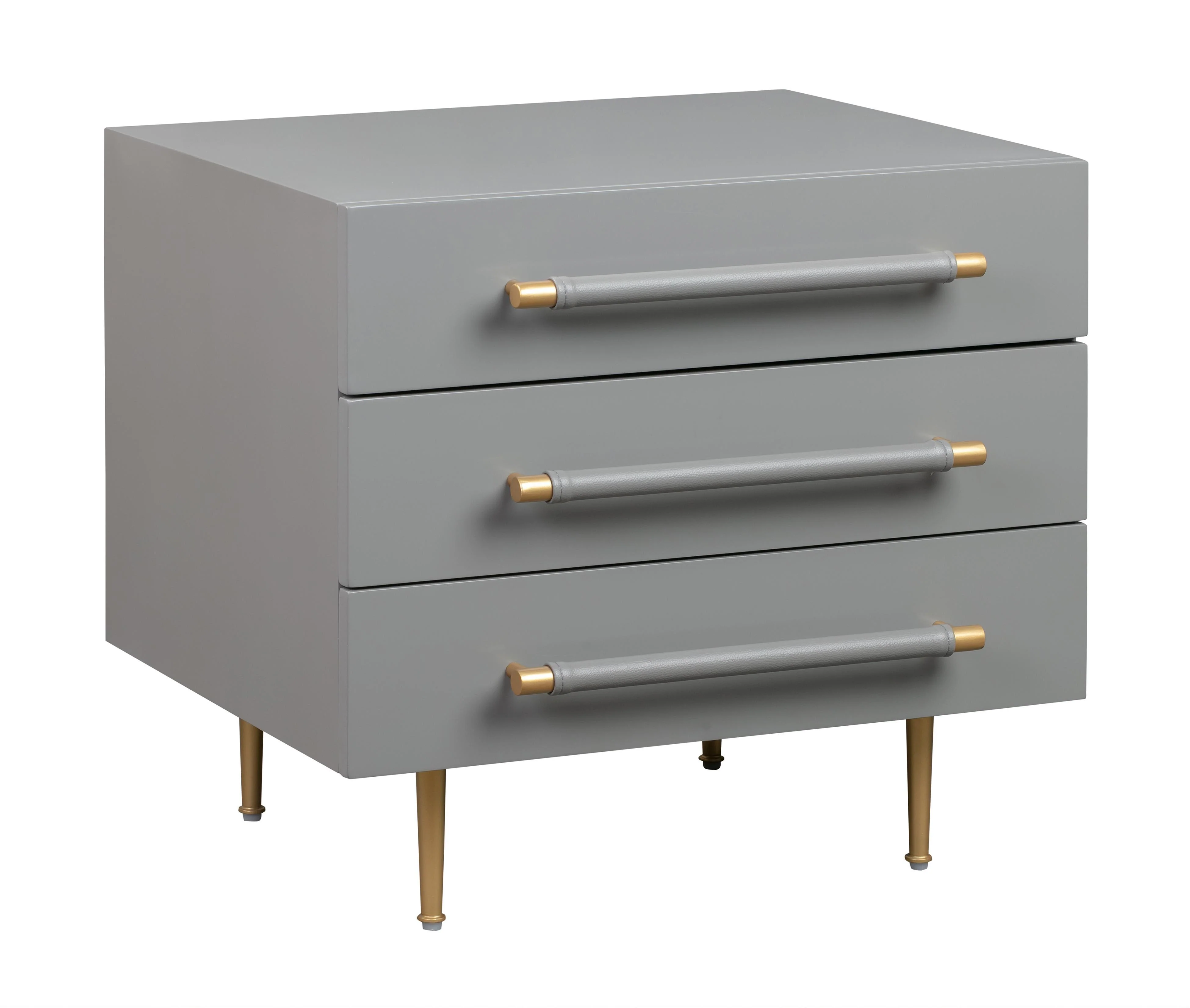 Trident Grey Nightstand - Frankwebs