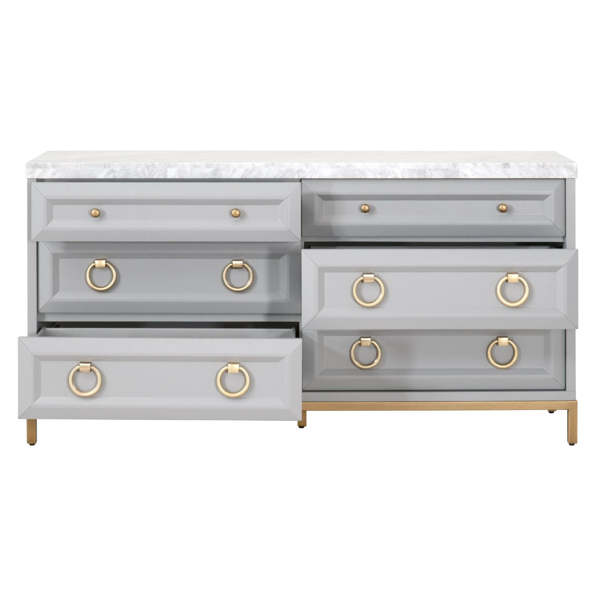 Azure Carrera 6-Drawer Double Dresser - Frankwebs
