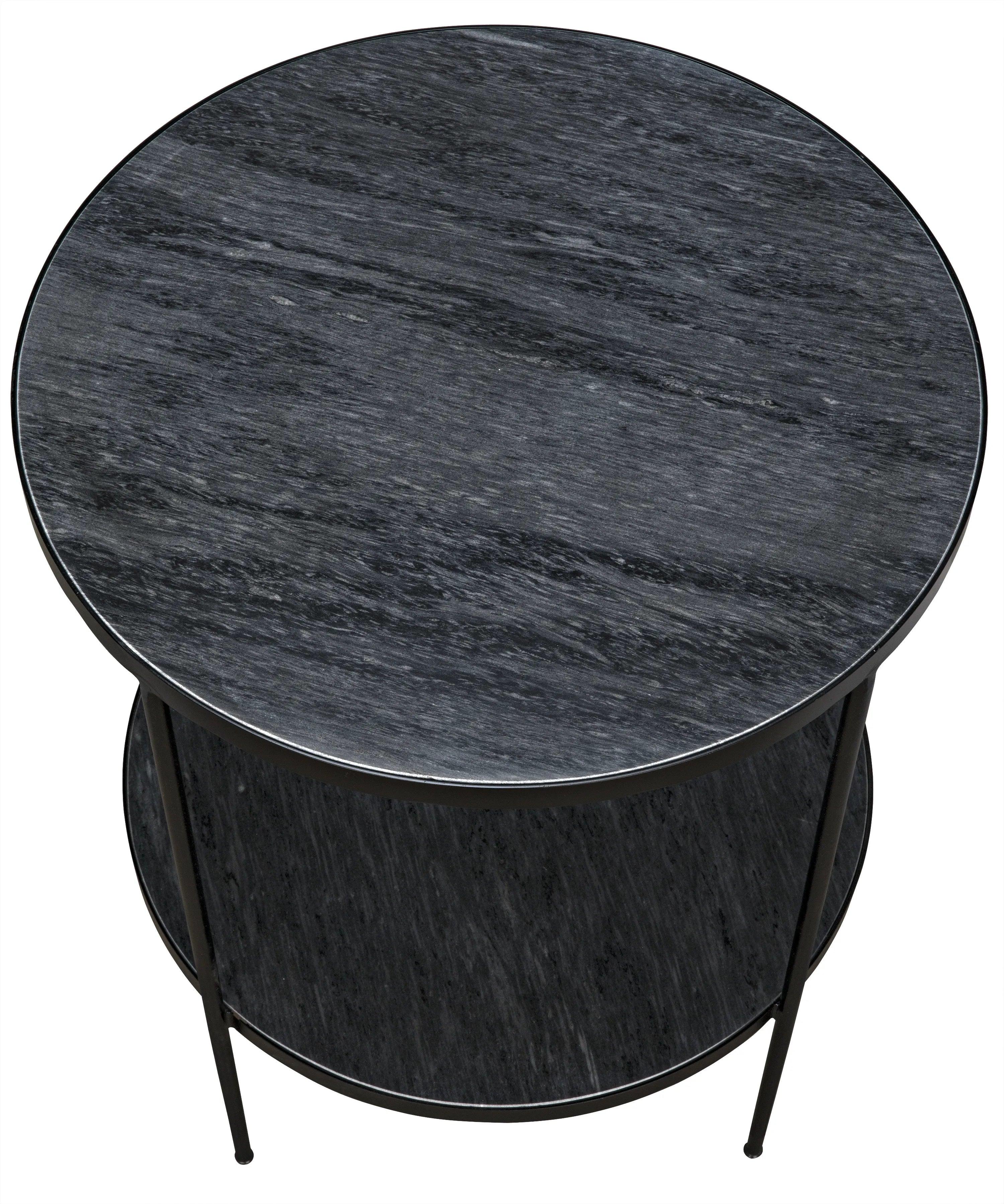 Rivoli Side Table - Matte Black Base - Frankwebs
