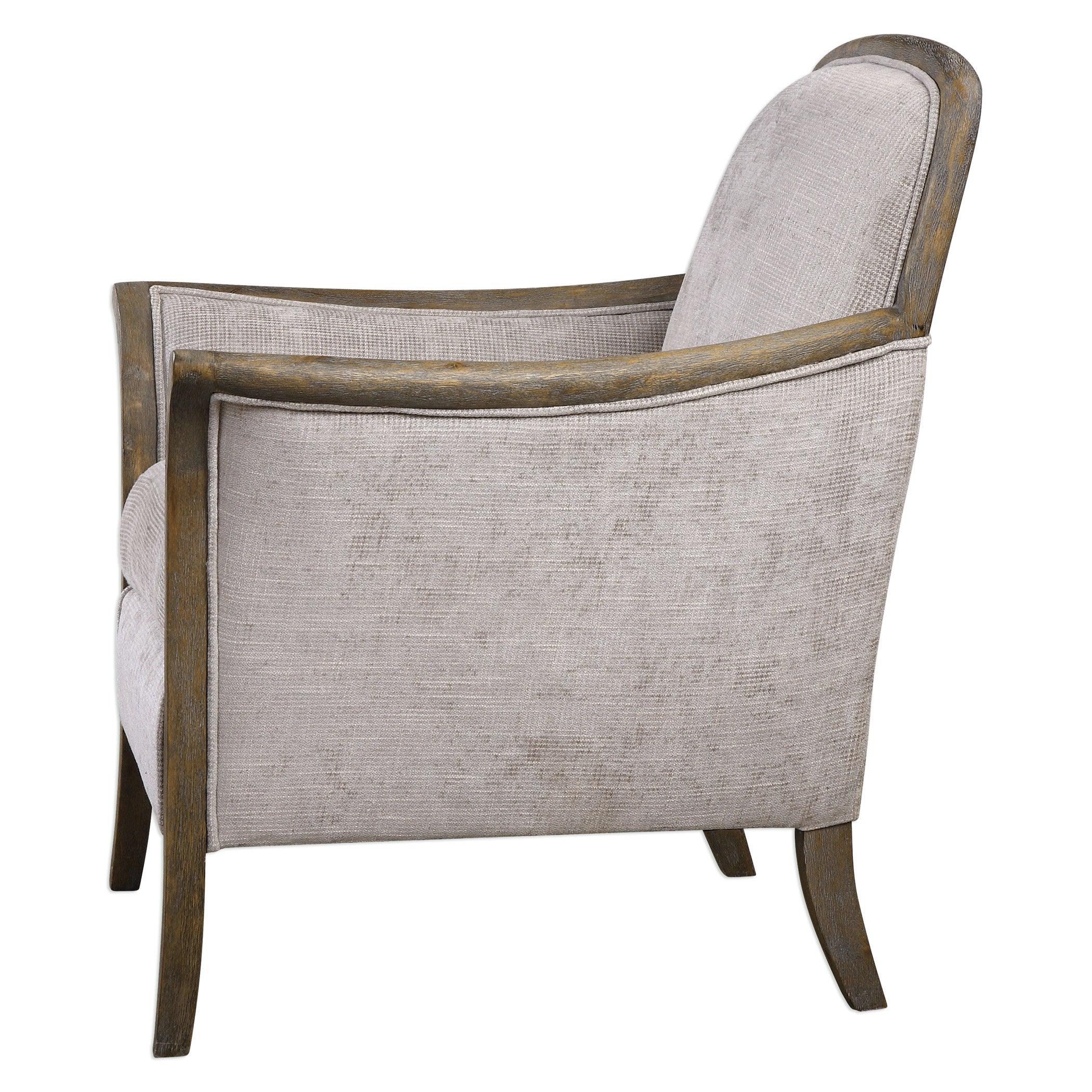 Brittoney Taupe Armchair - Frankwebs