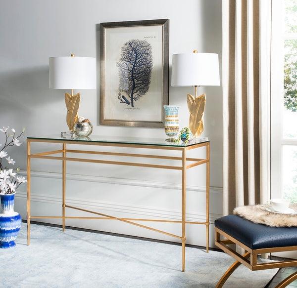 BAUMGARTEN GLASS CONSOLE TABLE - Frankwebs