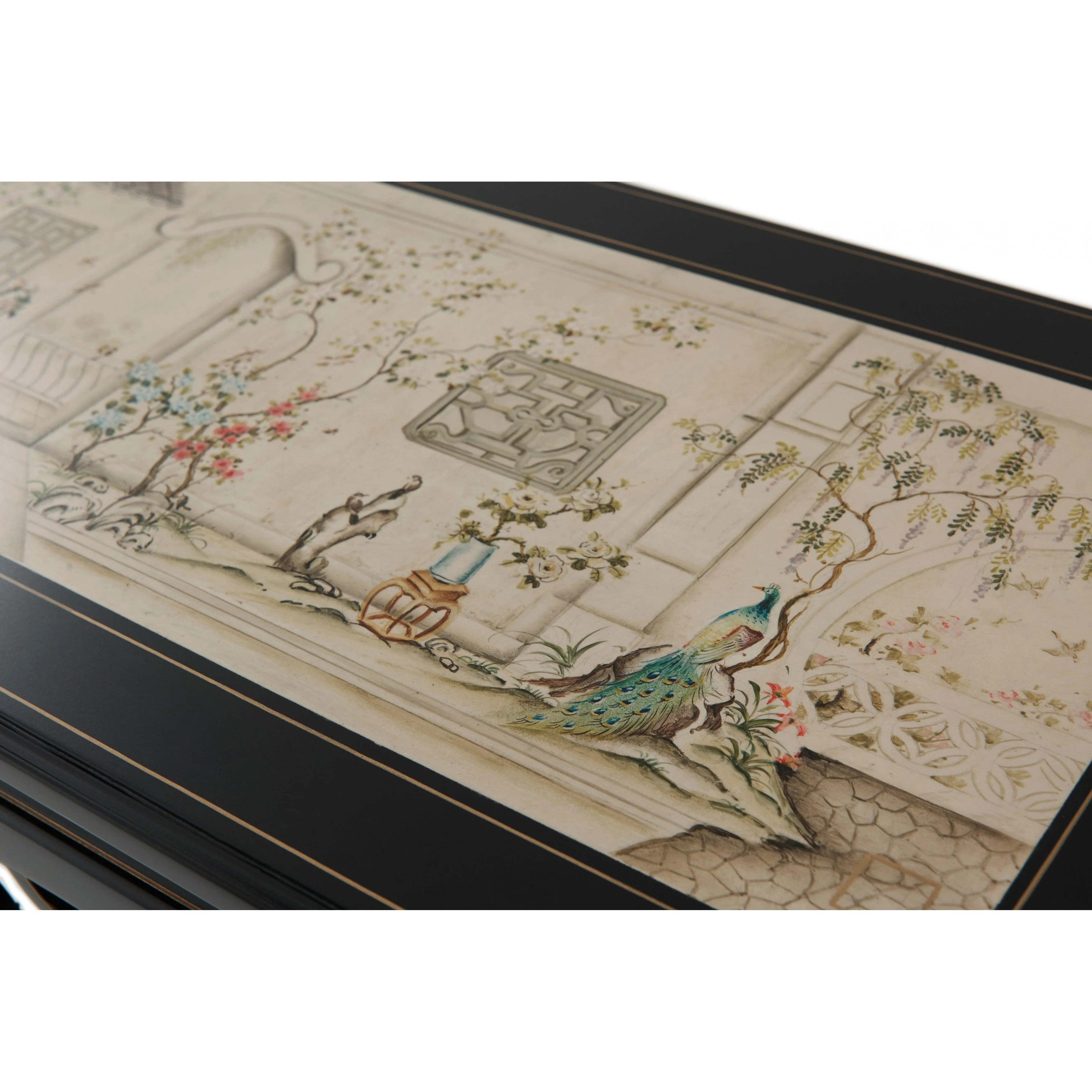 Long Hall Chinoiserie Console Table - Frankwebs
