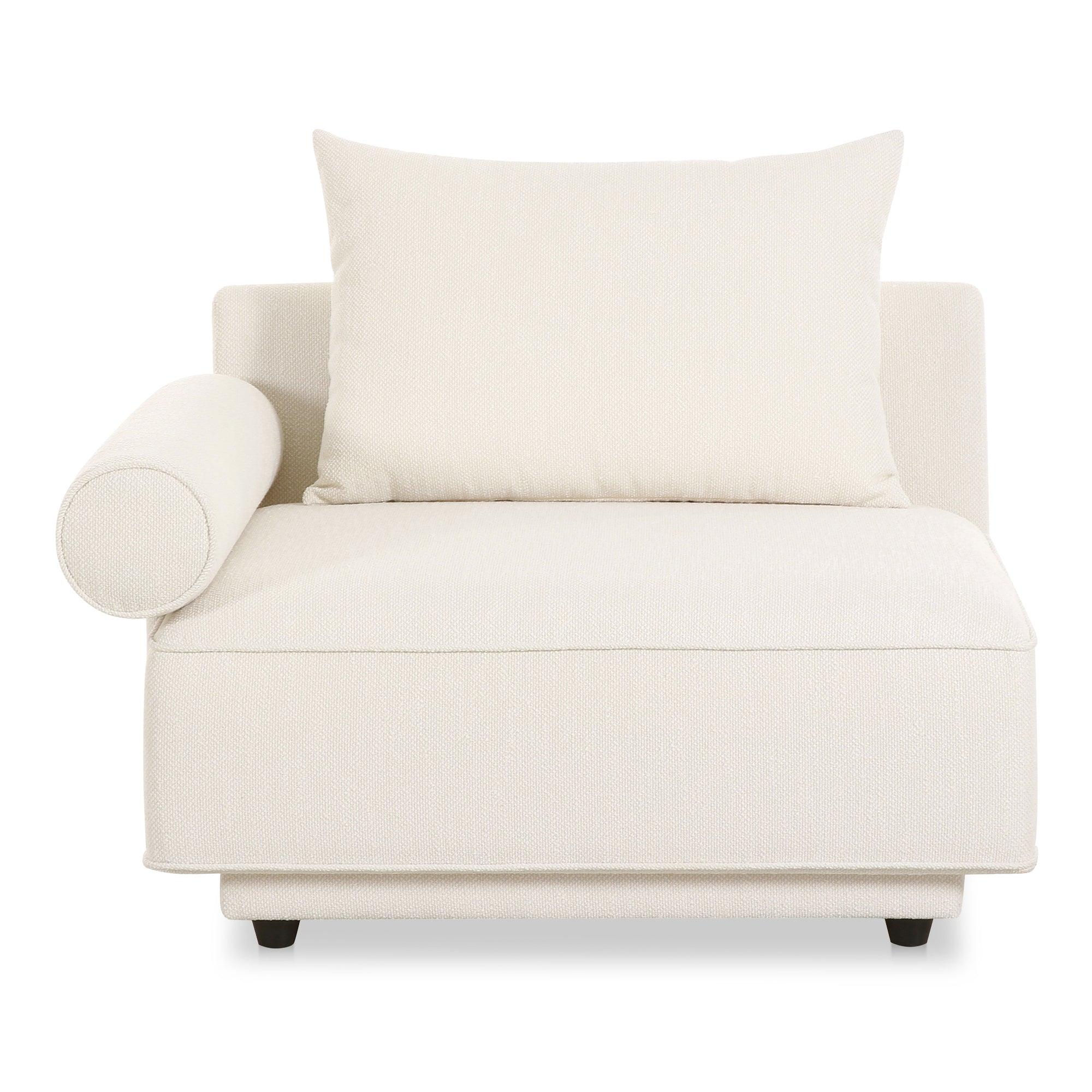 Rosello Left Arm Facing Chair White - Frankwebs