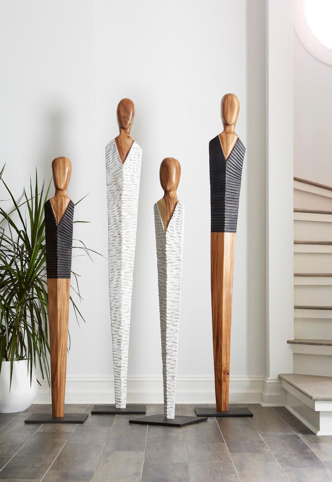 Vested Male Sculpture, Small, Chamcha, Natural, Black, Copper - Frankwebs