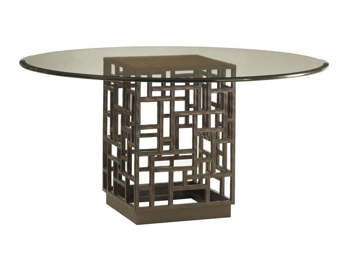 Ocean Club South Sea Dining Table With 54 Inch Glass Top - Frankwebs