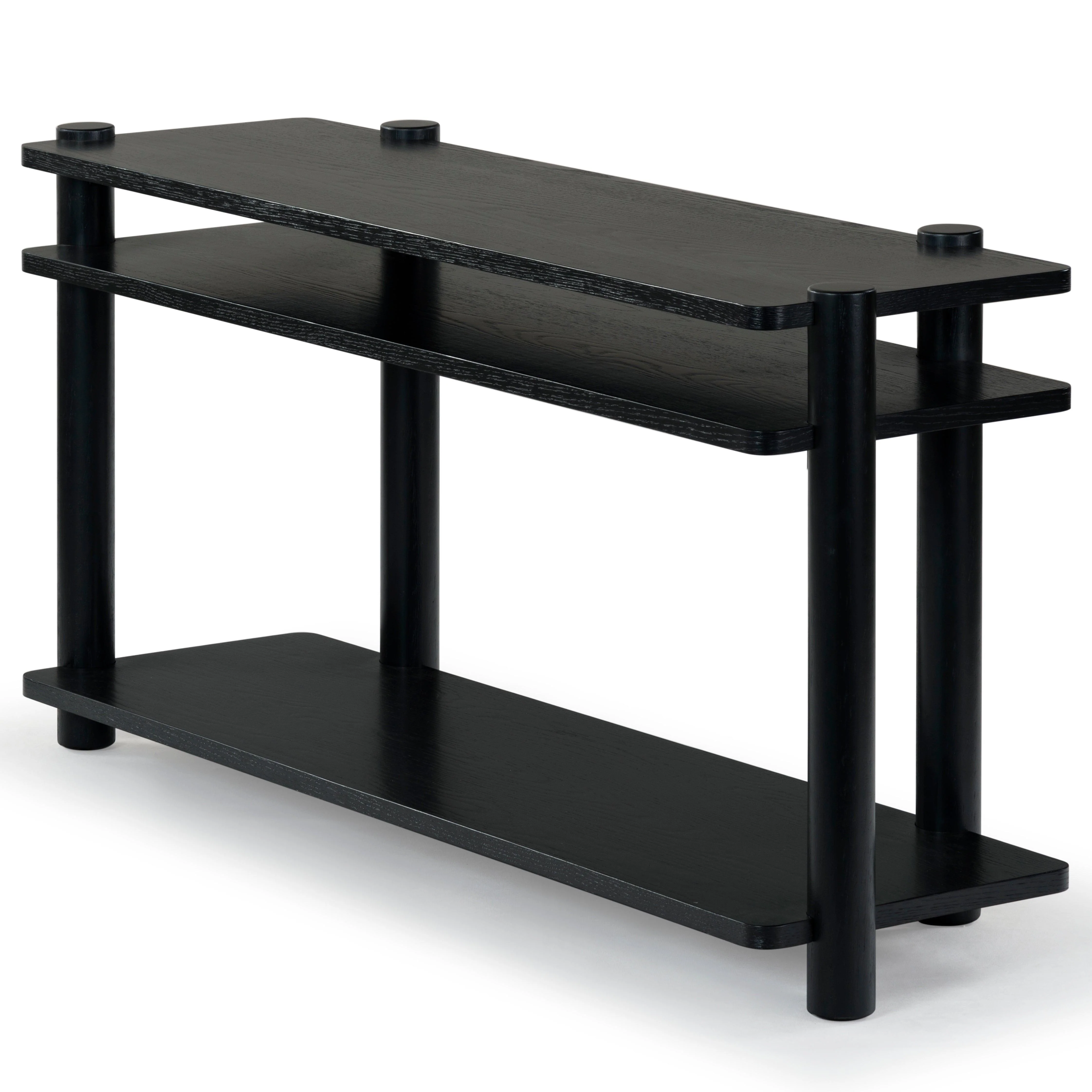 Edisyn 3 Shelf Wood Console Table - Frankwebs