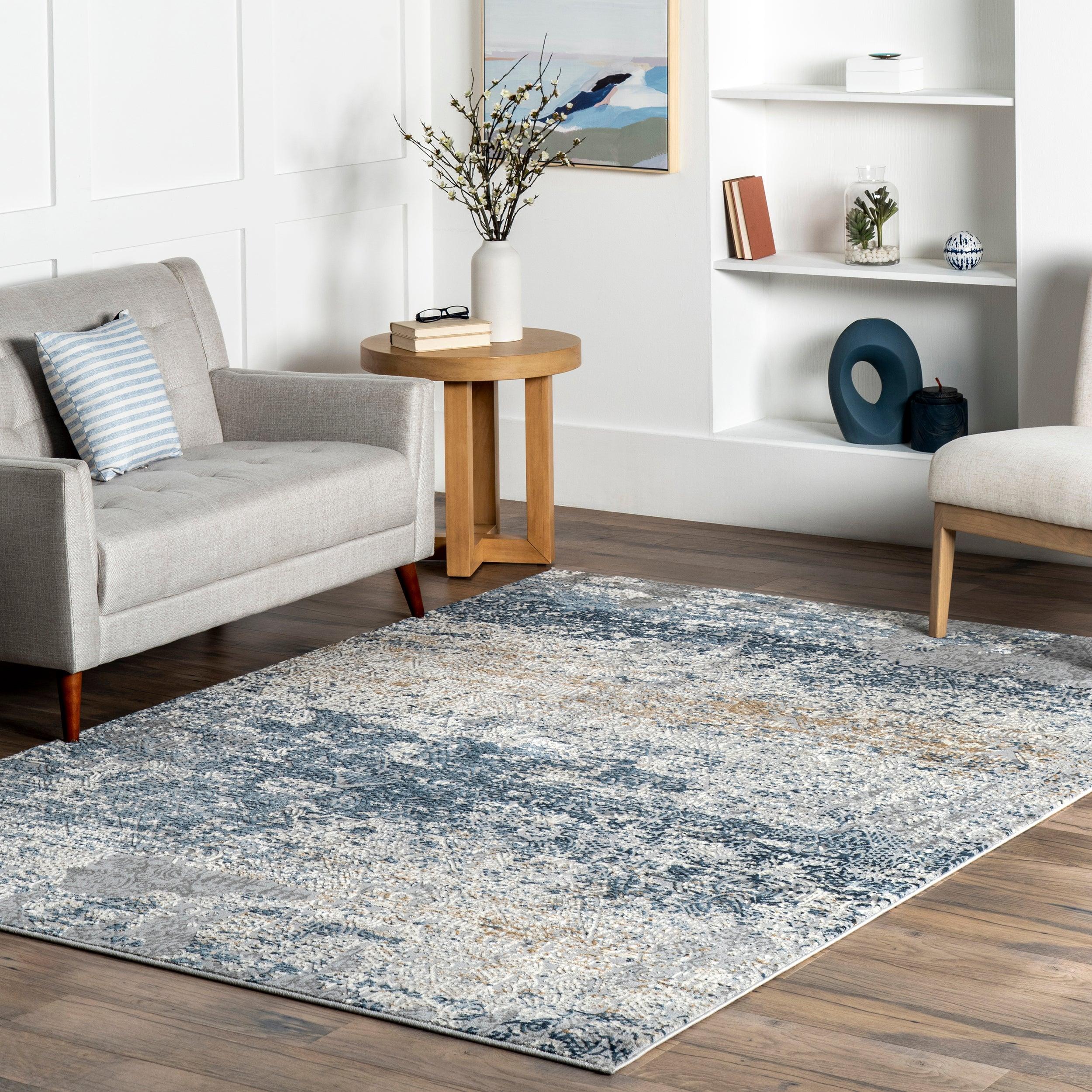 Wilde Abstract Distressed Area Rug - Frankwebs