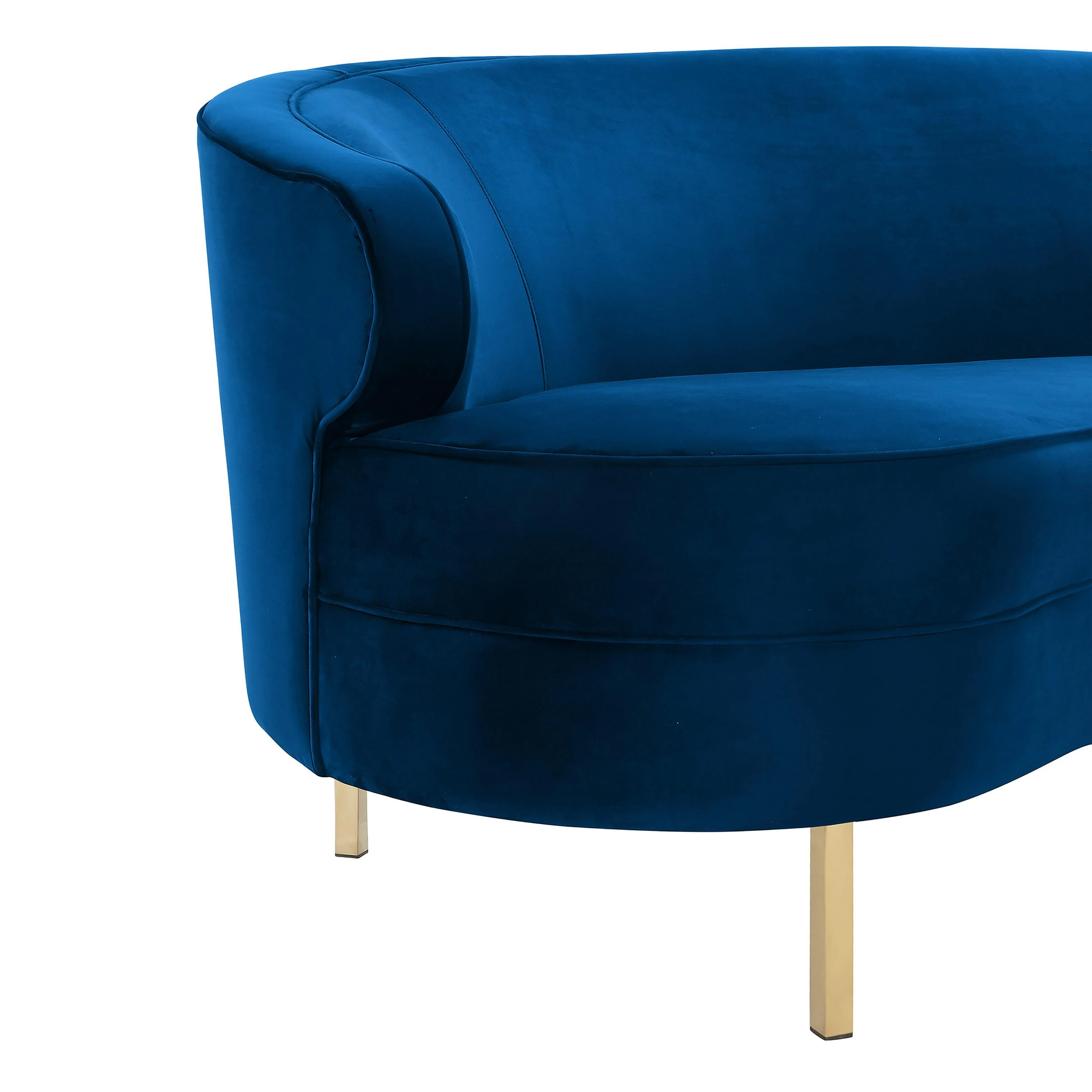 Baila Navy Velvet Sofa - Frankwebs