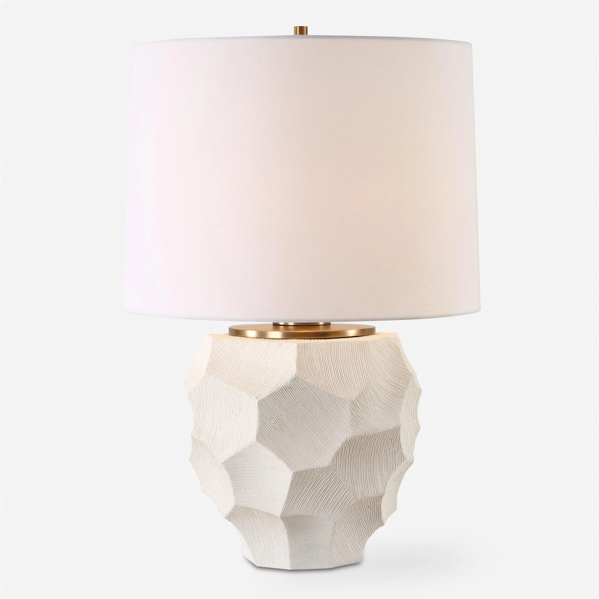 On Edge Chalk White Table Lamp - Frankwebs