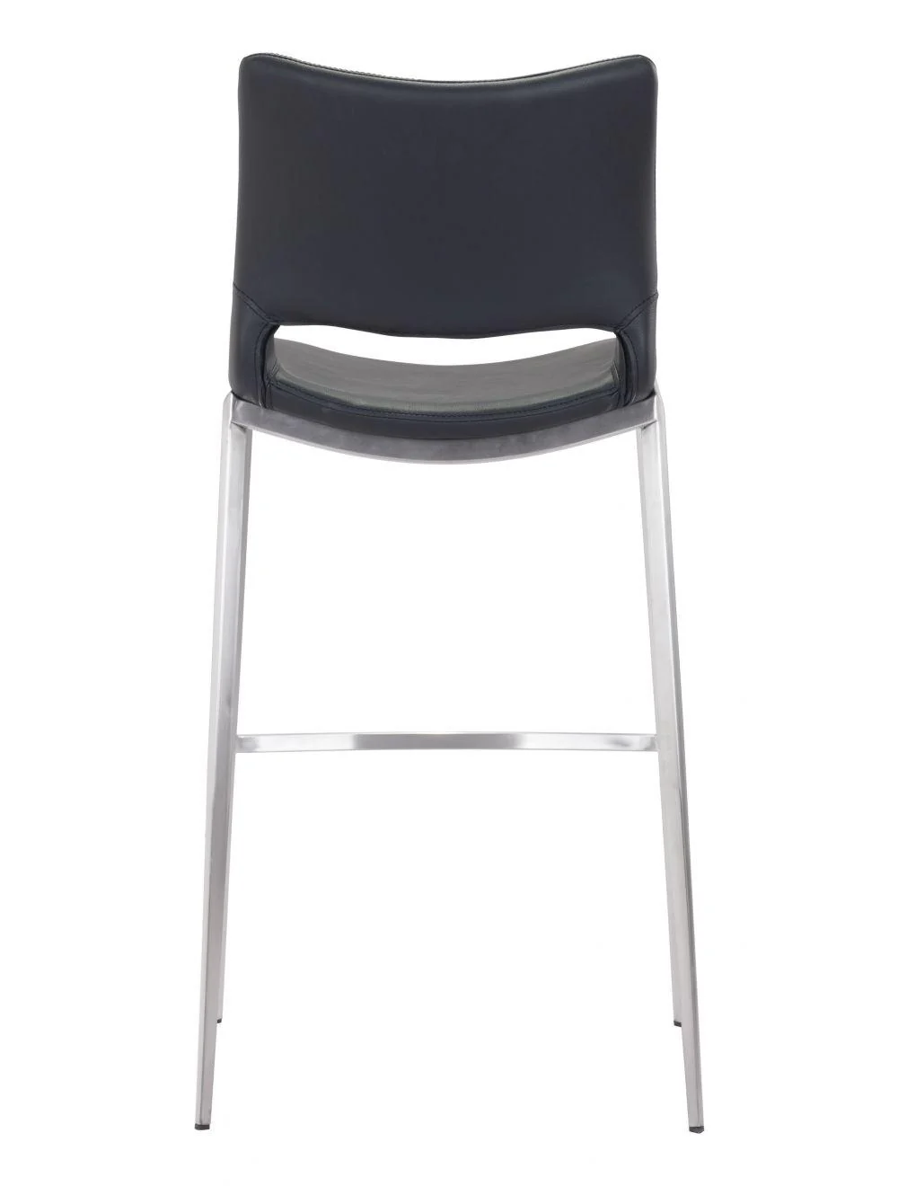 Ace Bar Chair (Set of 2) Black & Silver - Frankwebs