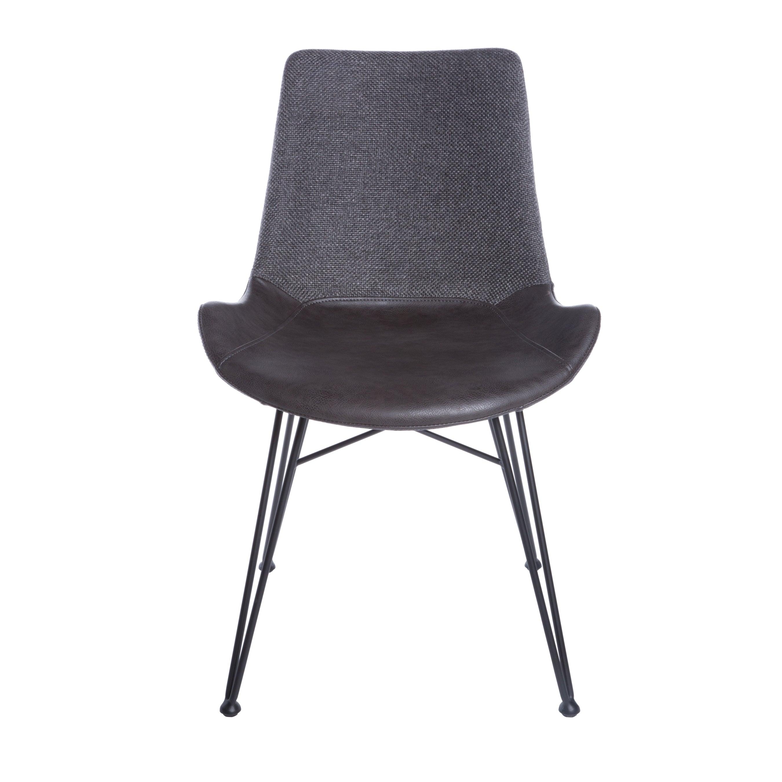 Alisa Side Chair in Dark Gray - Set of 2 - Frankwebs