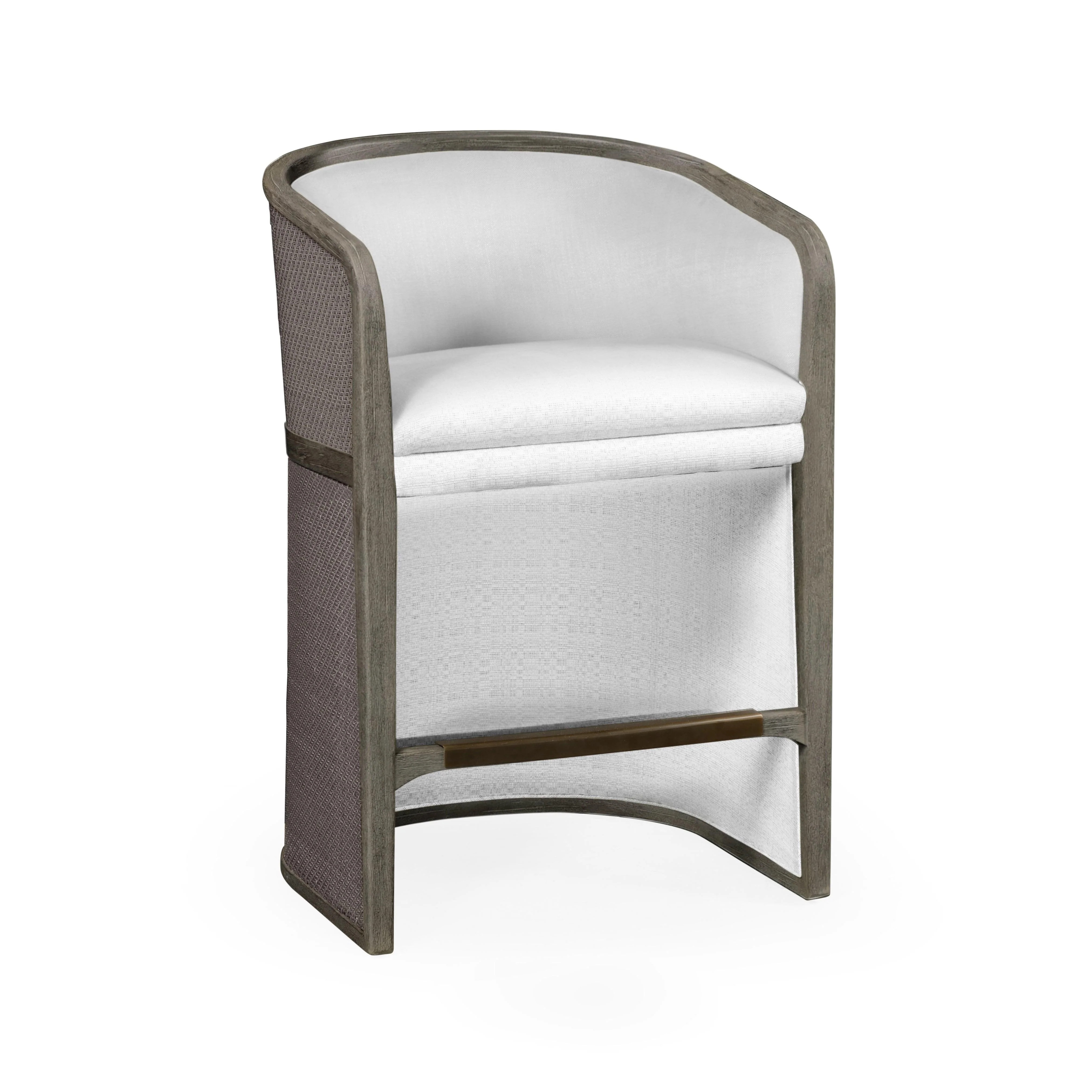 Modern Accents Rattan Tub Counter Stool - Indoor - Frankwebs