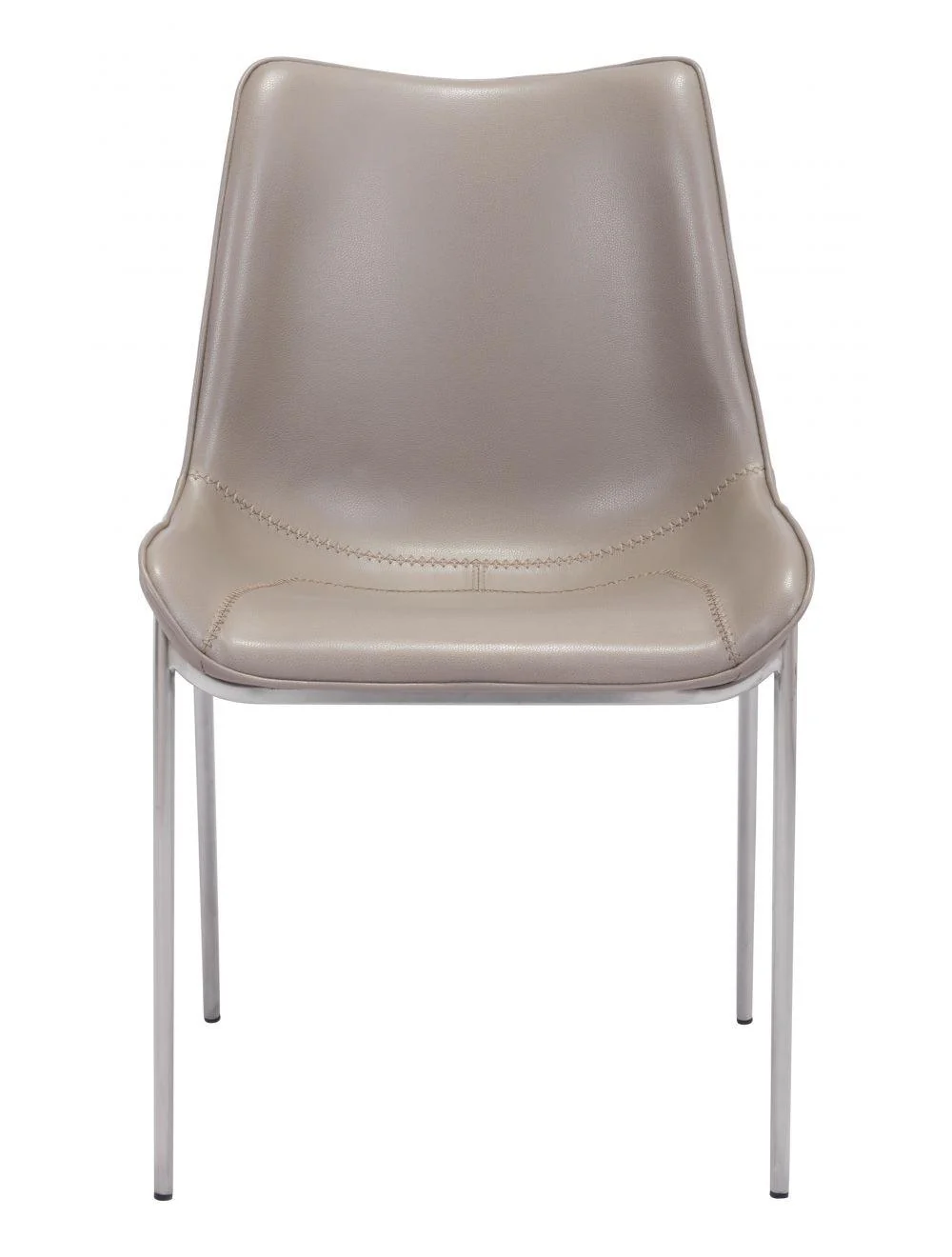 Magnus Dining Chair (Set of 2) Gray & Silver - Frankwebs