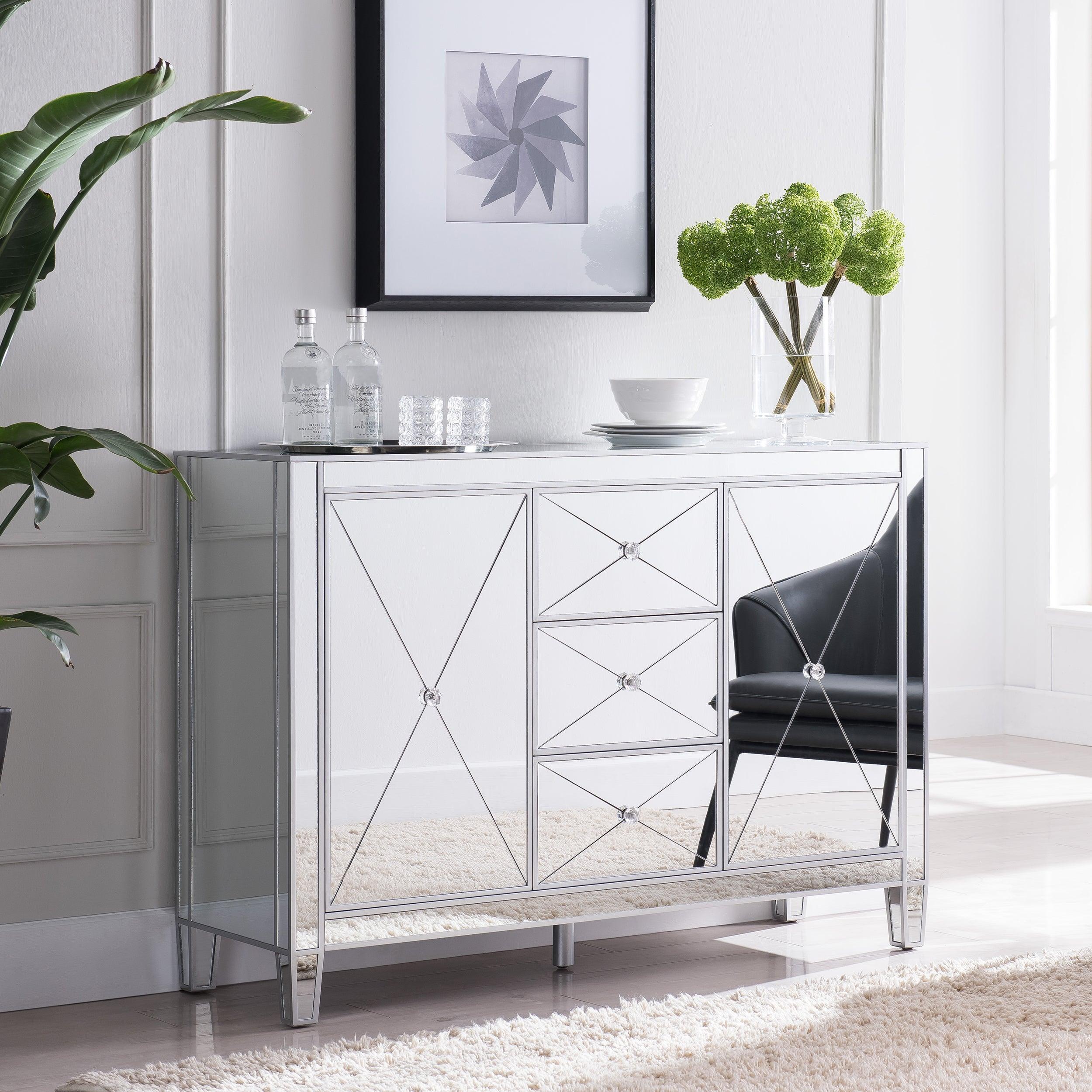 Mirage 3-Drawer Mirrored Cabinet - Frankwebs