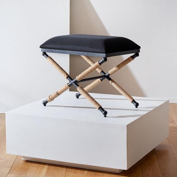 CARMELO HEMP WRAPPED OTTOMAN - Frankwebs