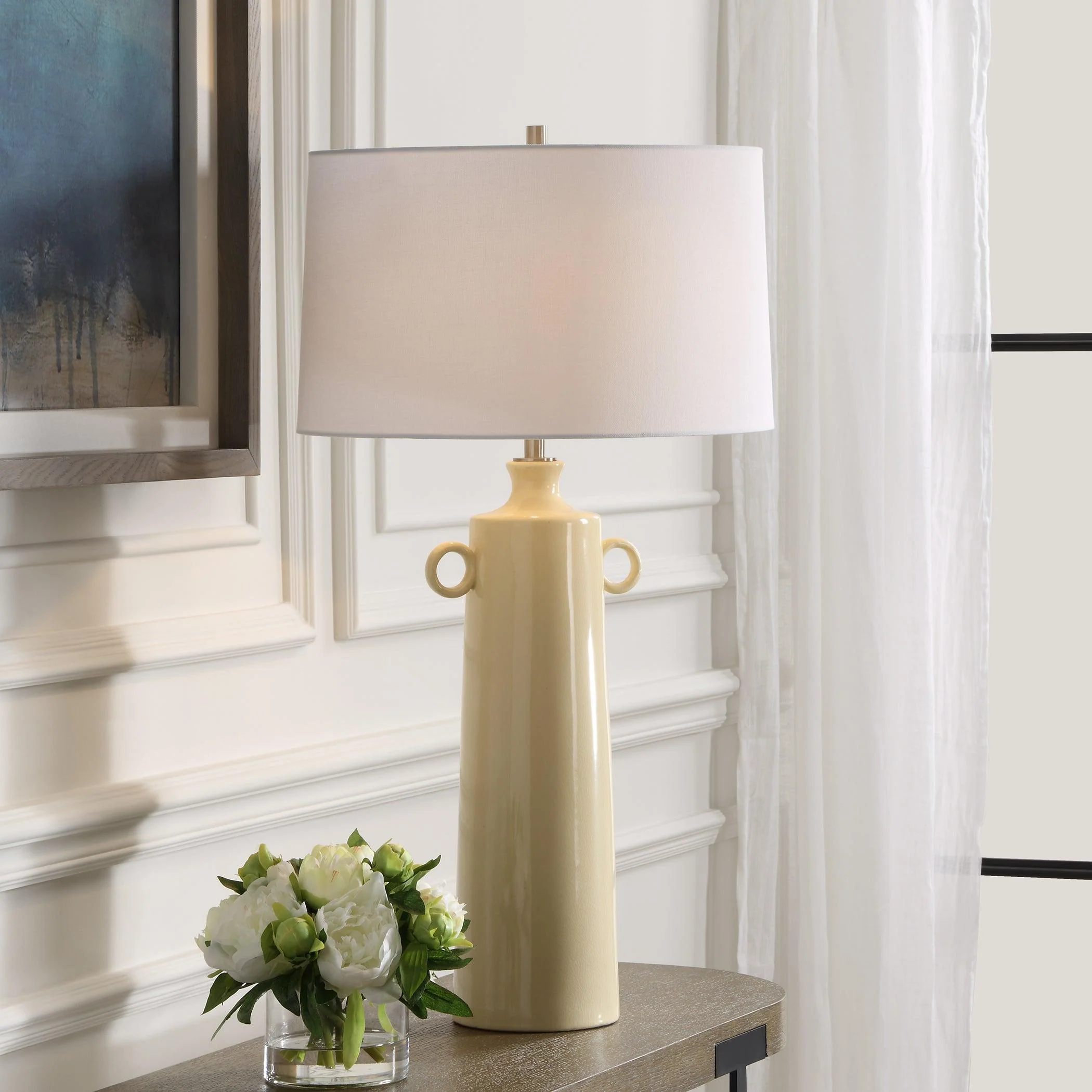 Florero Pale Yellow Table Lamp - Frankwebs