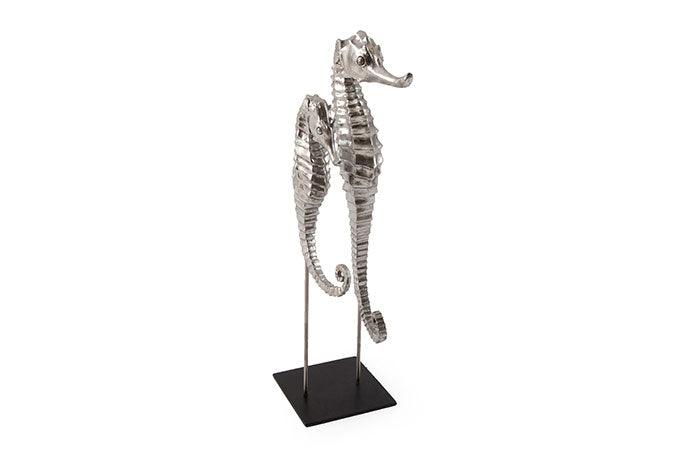 Seahorse on Stand, Silver Leaf - Frankwebs