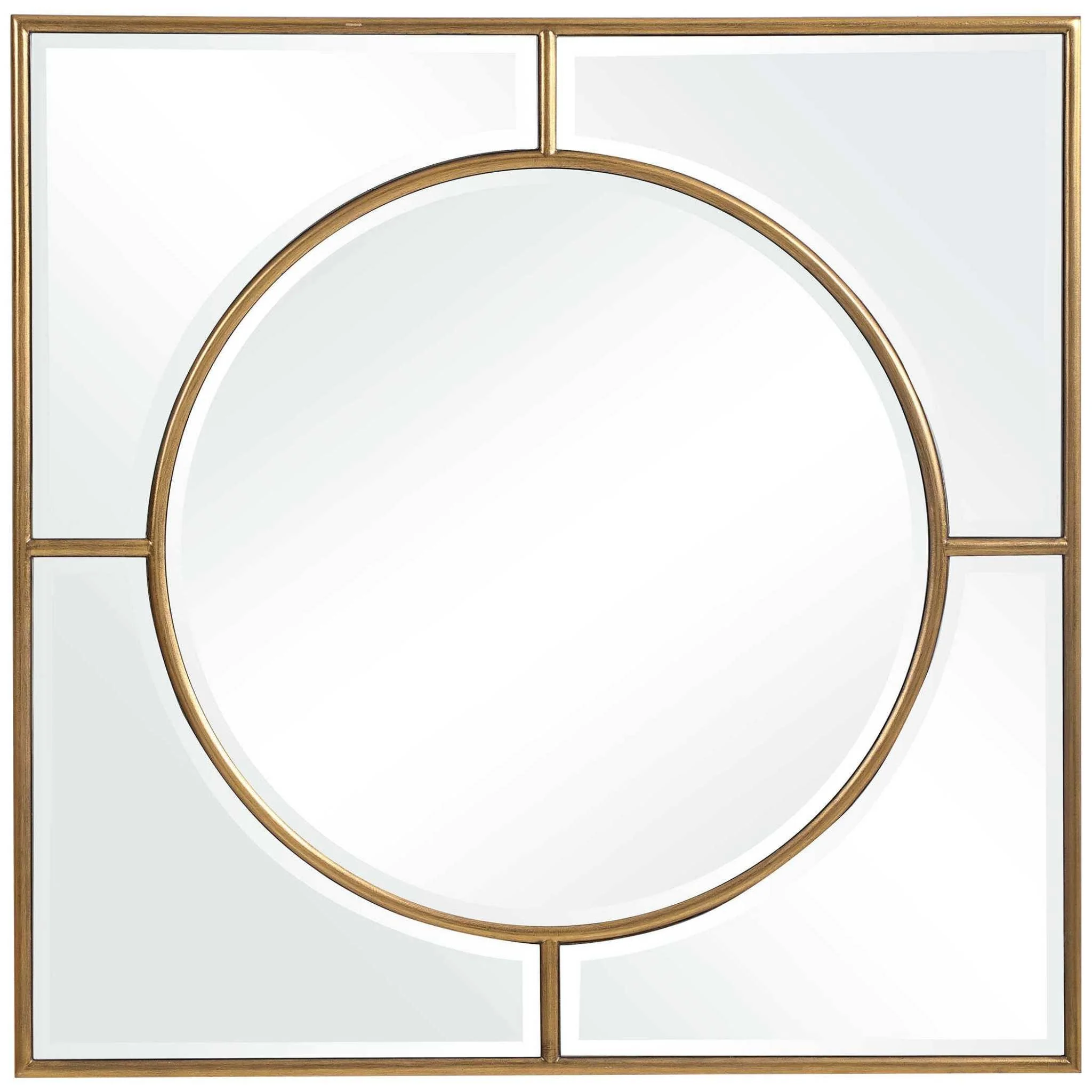 STANFORD GOLD SQUARE MIRROR - Frankwebs