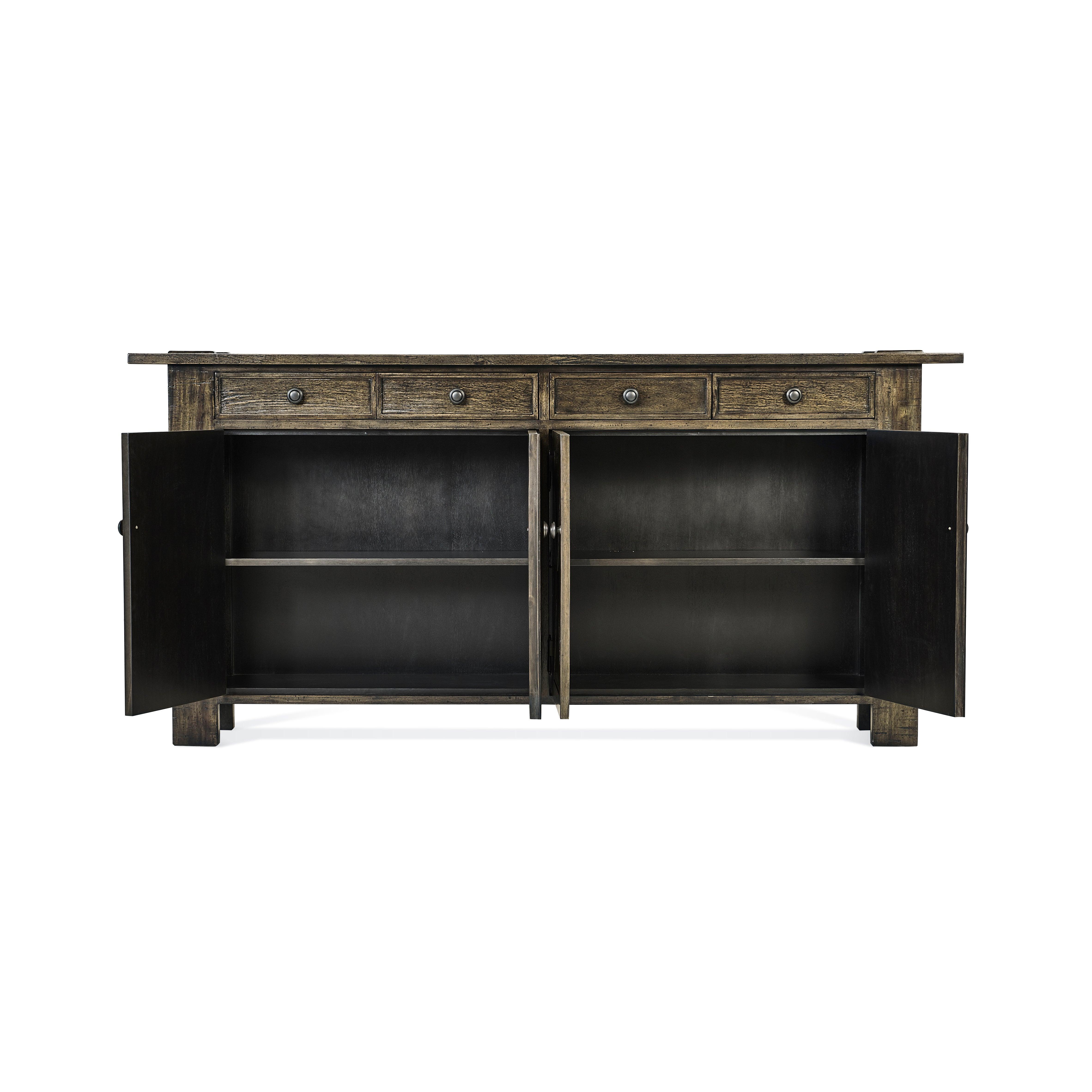 Casual Accents Dark Driftwood Narrow Credenza - Frankwebs