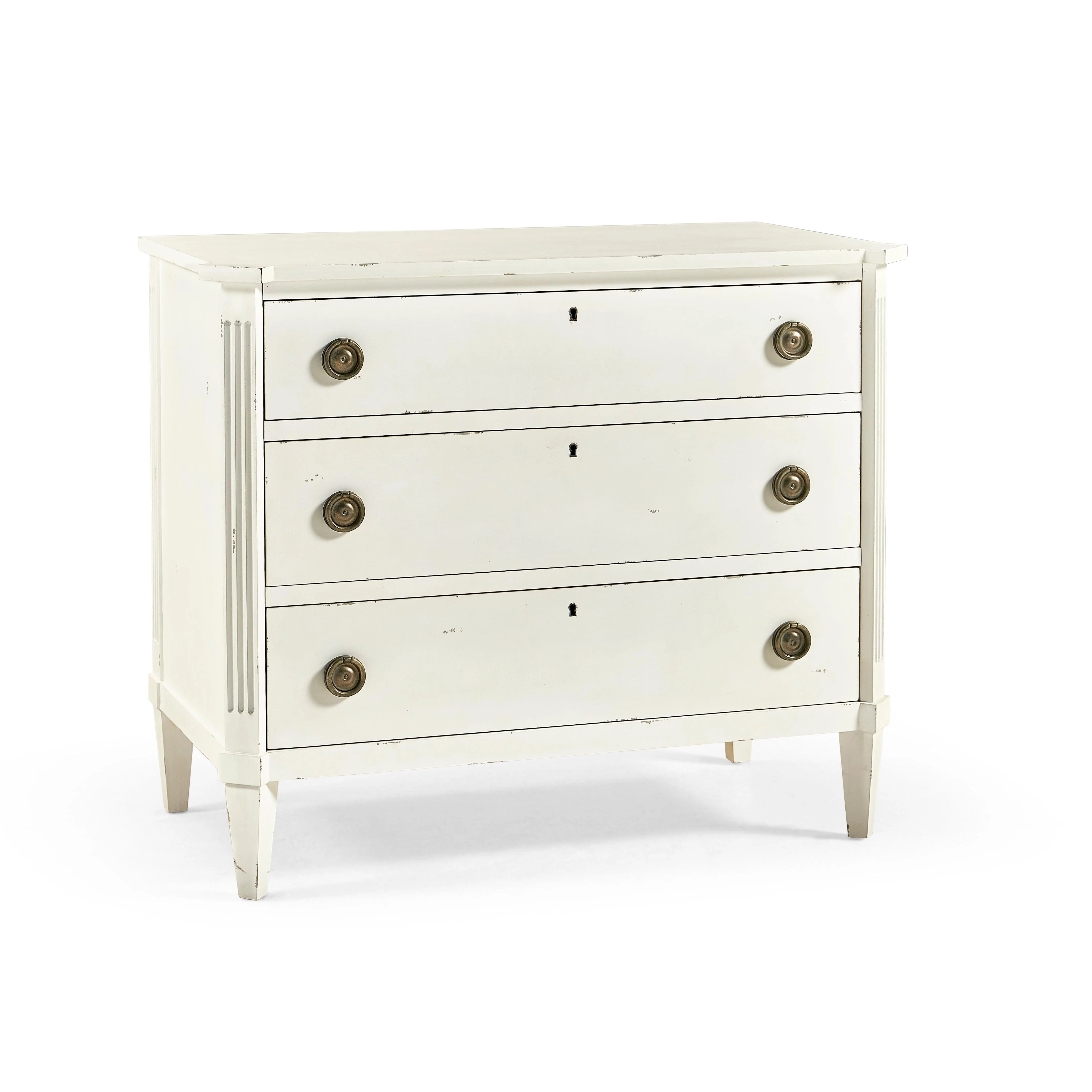Timeless Aeon Swedish Drawer Chest in Antique White 38