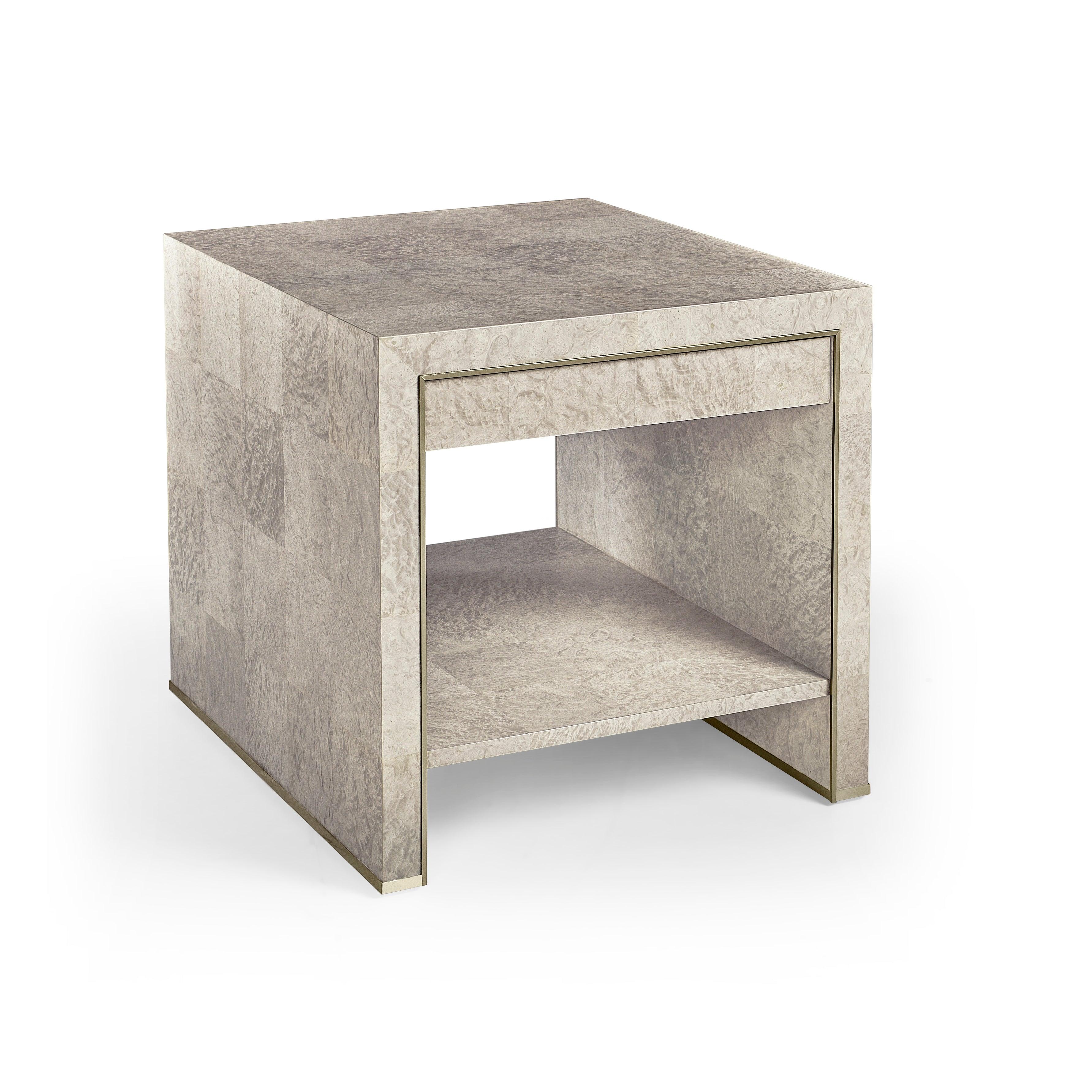 Water Surge Madrona Burl End Table - Frankwebs