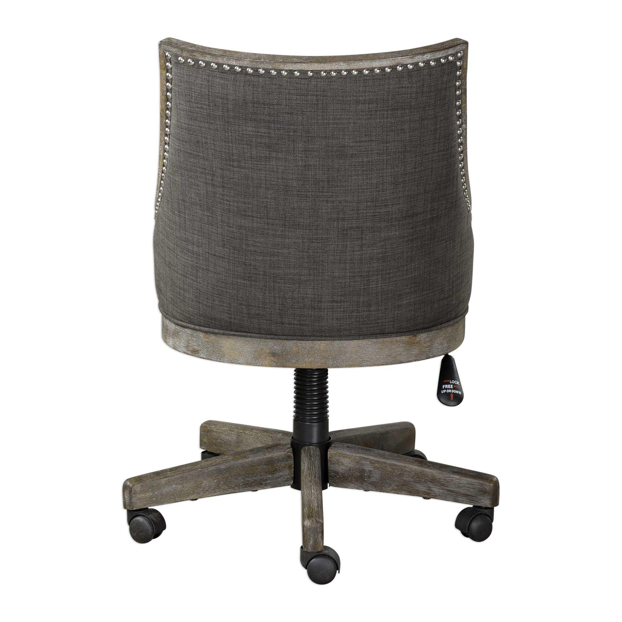 AIDRIAN CHARCOAL DESK CHAIR - Frankwebs