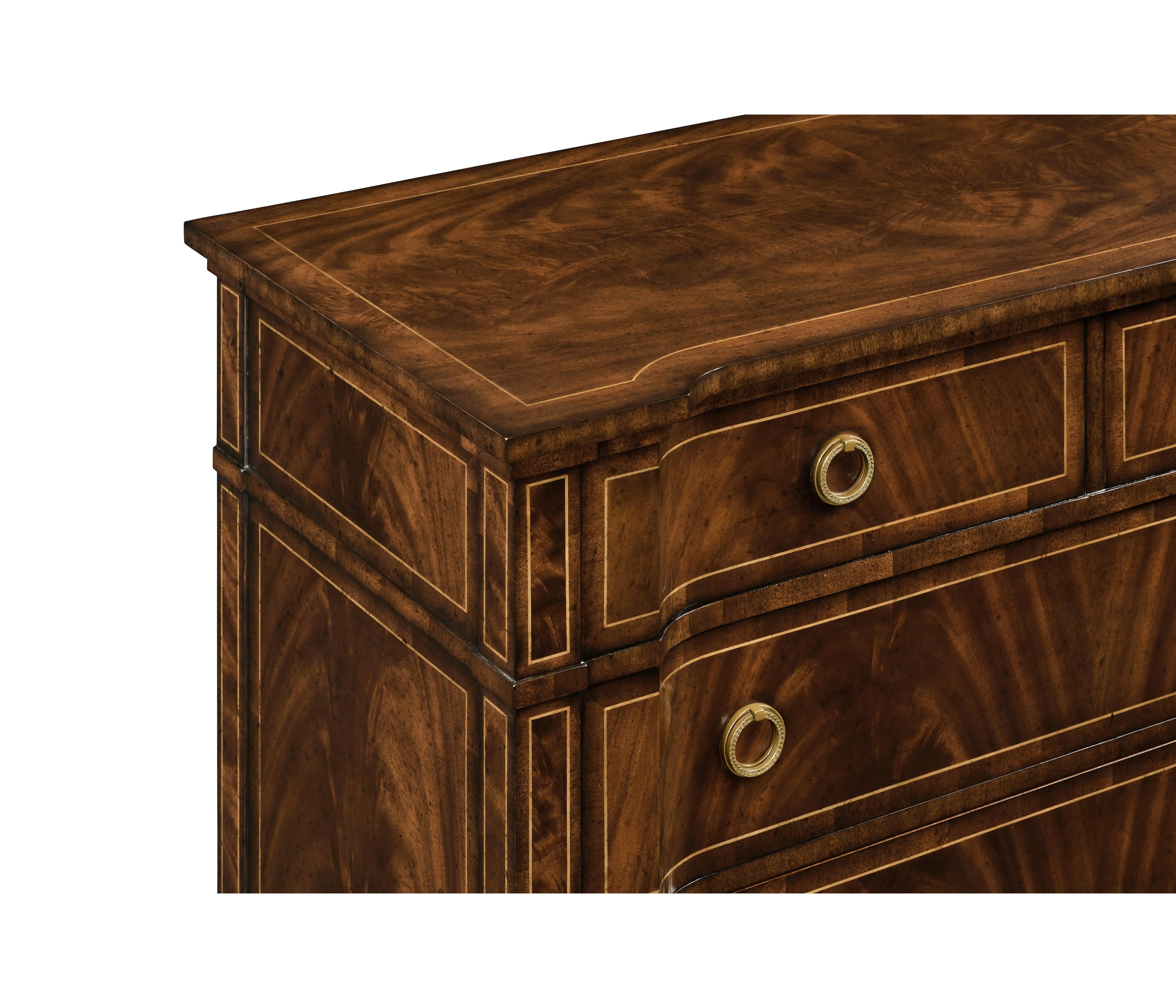 Versailles Regency style Mahogany Chest of Drawers - Frankwebs