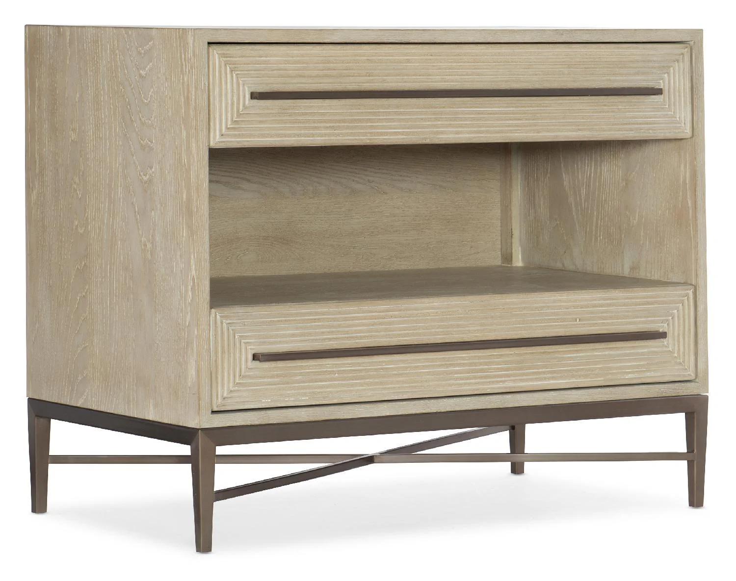 Cascade Two-Drawer Nightstand - Frankwebs