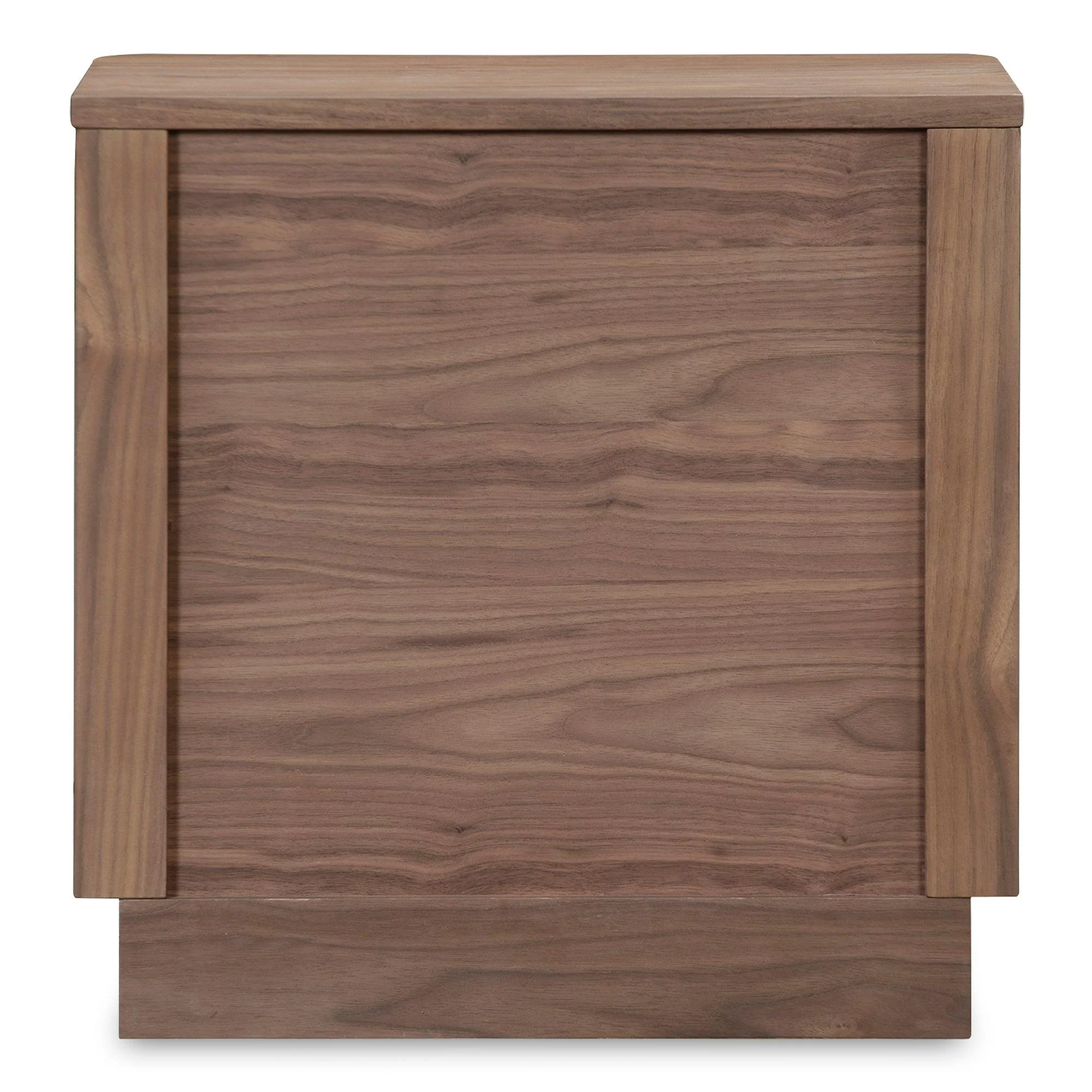 Round Off Tall Nightstand Walnut - Frankwebs