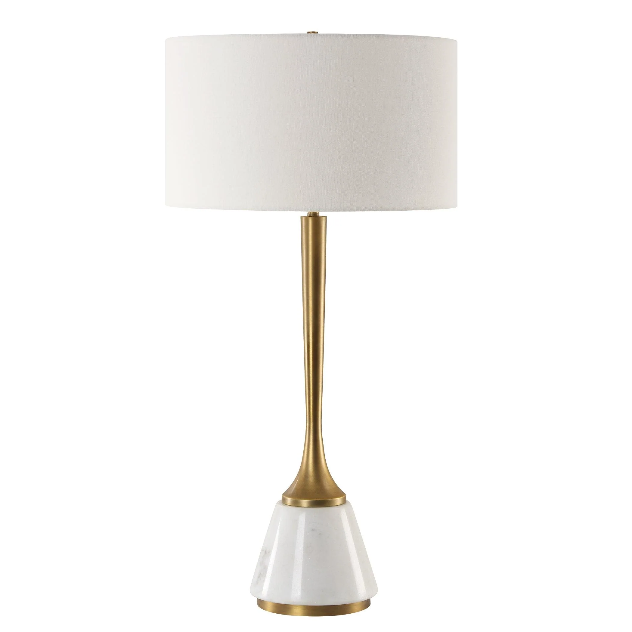 Avola White Marble Table Lamp - Frankwebs