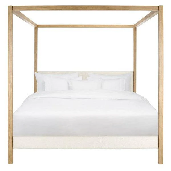 GRACIELLA BOUCLE KING CANOPY BED - Frankwebs