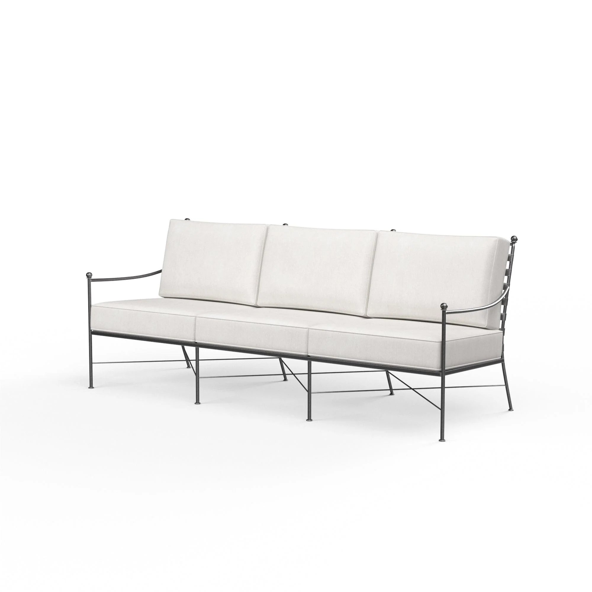 Provence Sofa in Canvas Flax w/ Self Welt - Frankwebs