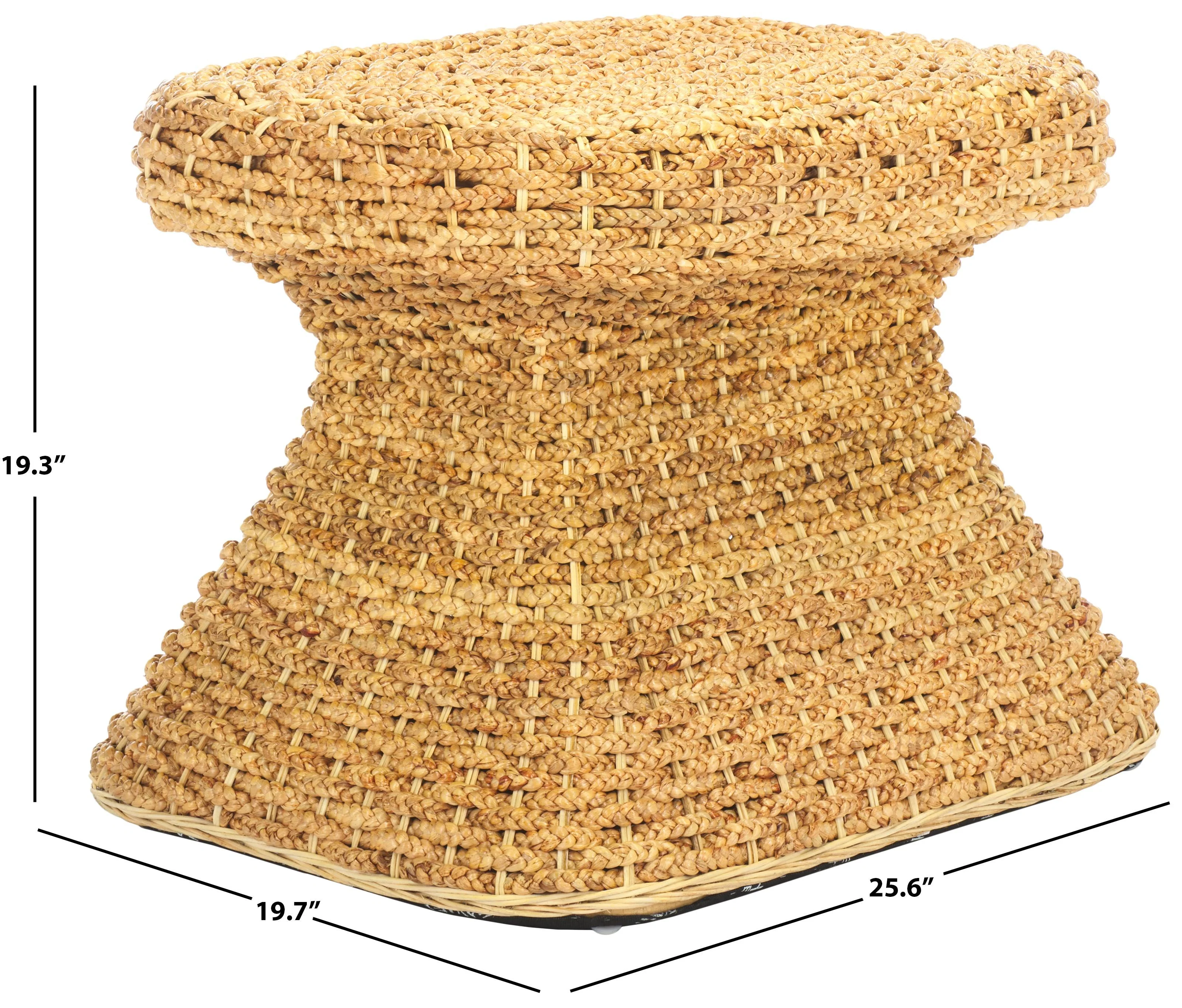 CAPRIANNA WOVEN WATERHYACINTH ACCENT TABLE - Frankwebs