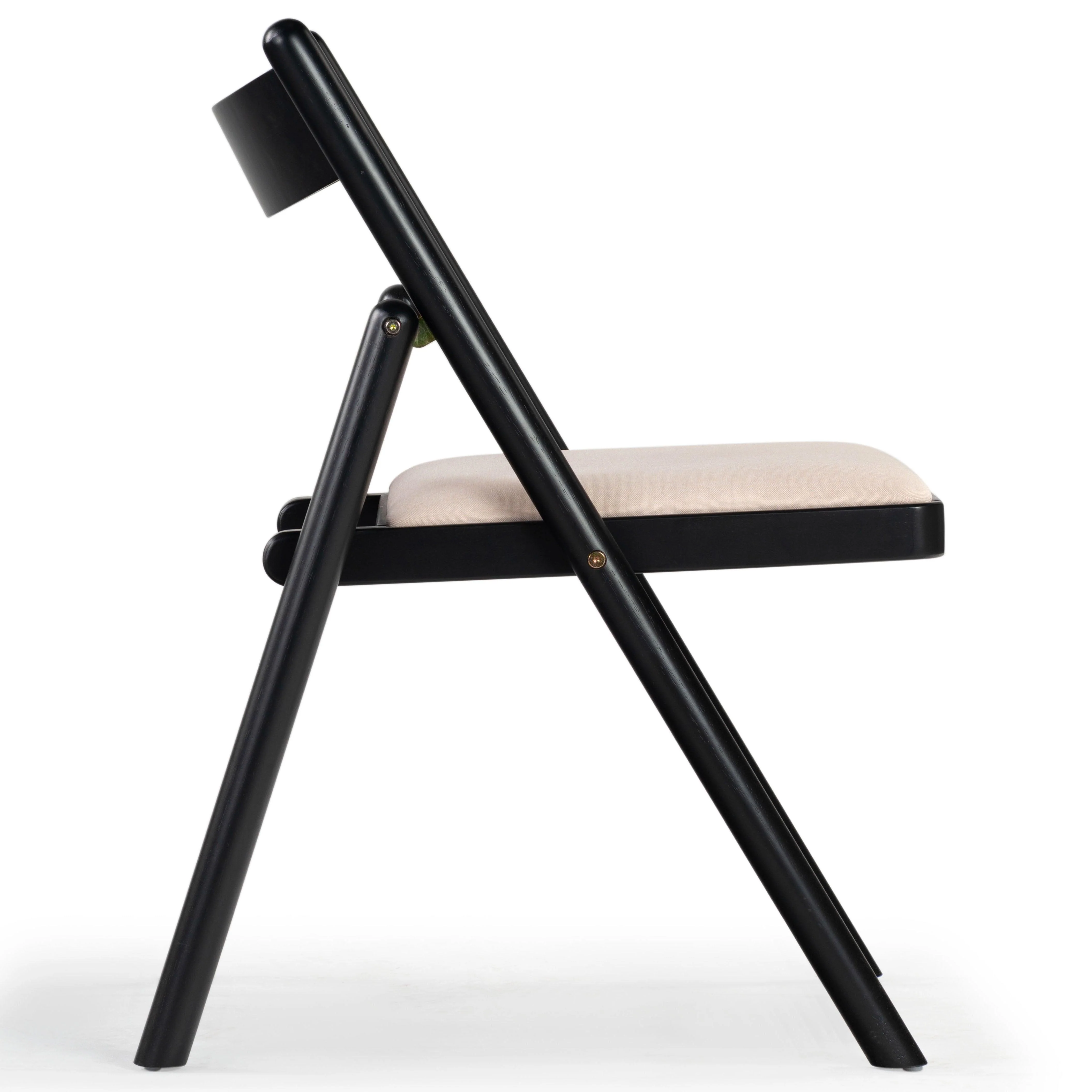 Jacie Linen Seat Folding Chair - Frankwebs