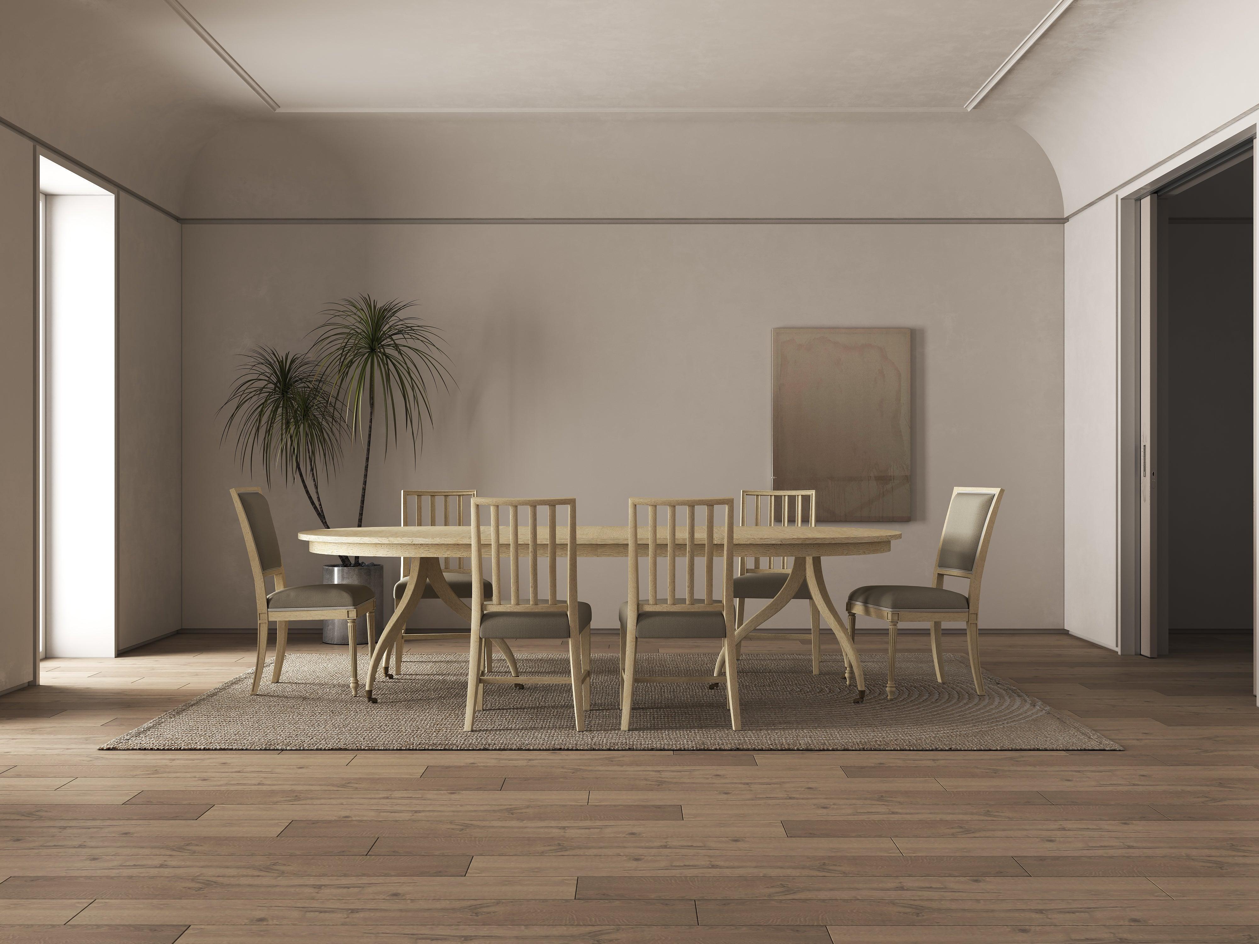 Timeless Solar Spider Leg Dining Table in Bleached Walnut - Frankwebs