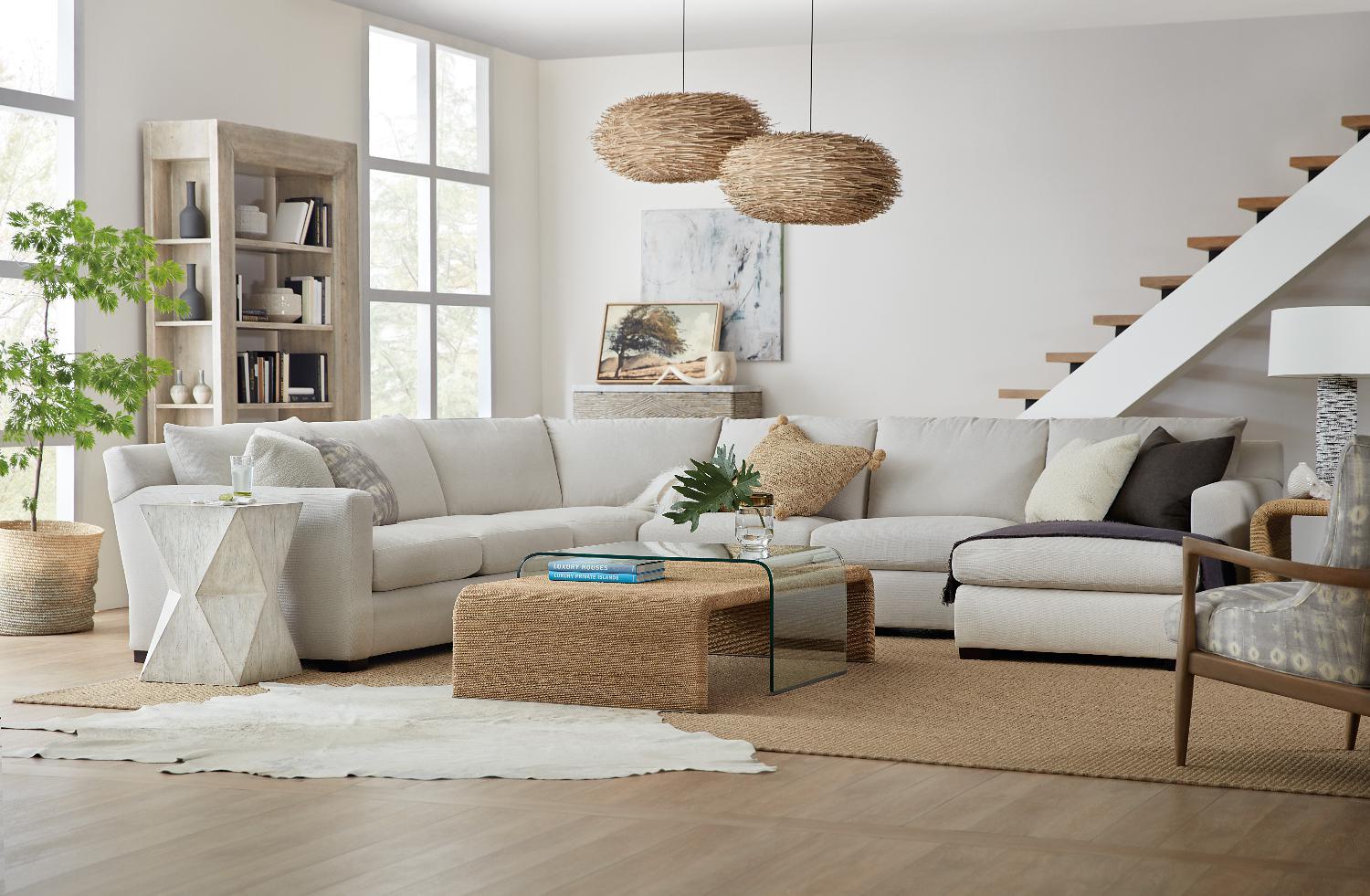 Amani Rope and Glass Cocktail Table - Frankwebs