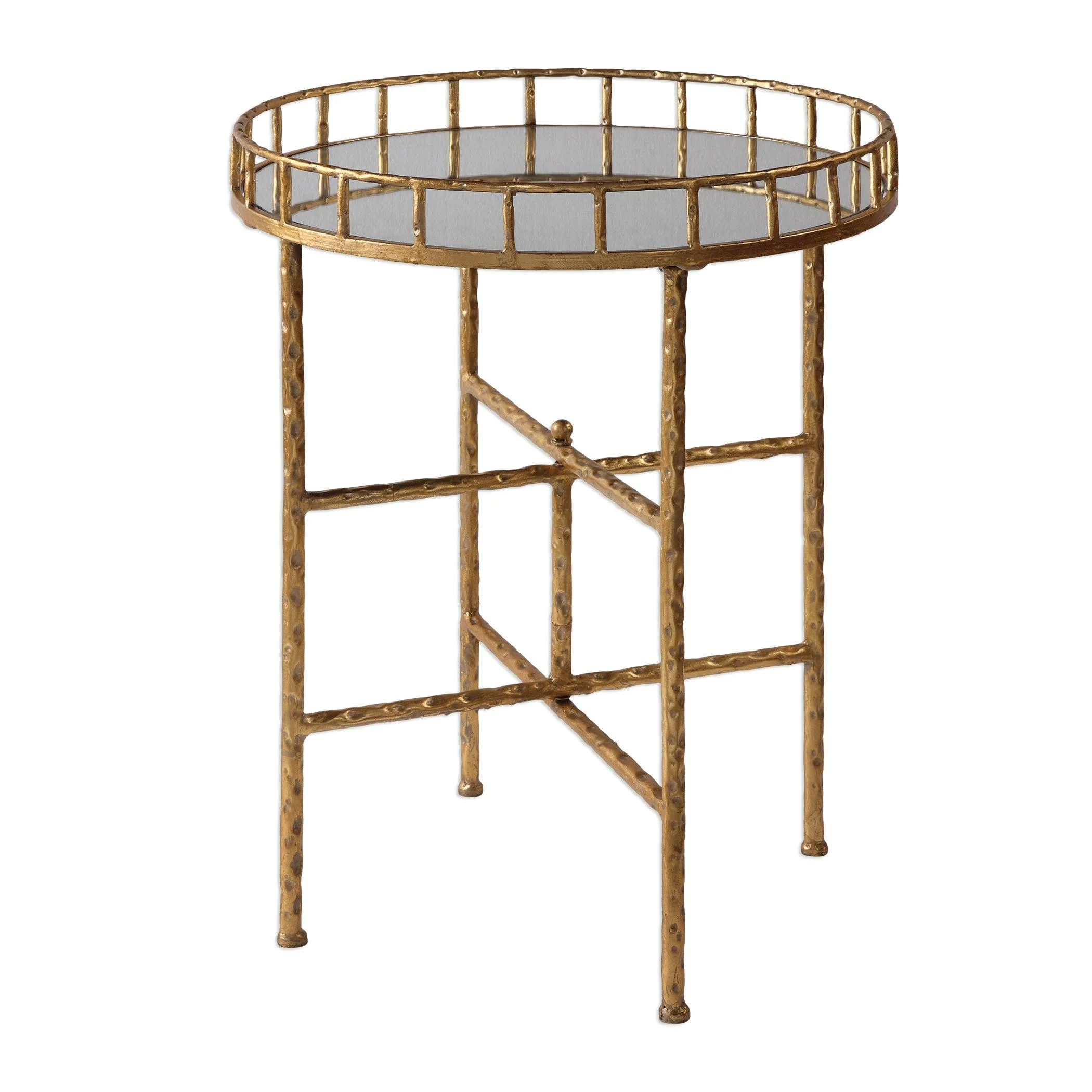 TILLY BRIGHT GOLD ACCENT TABLE - Frankwebs