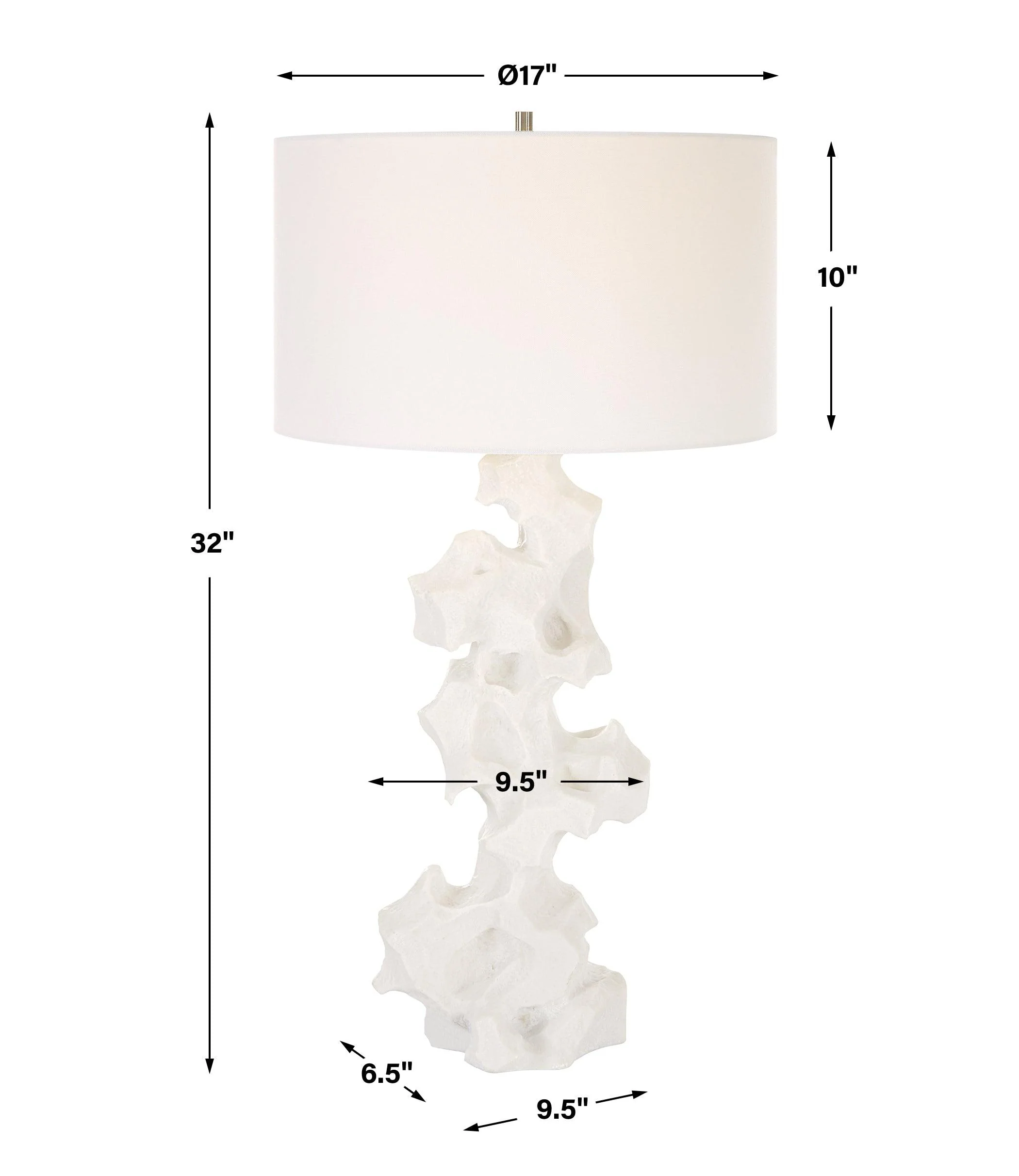 Remnant White Marble Table Lamp - Frankwebs