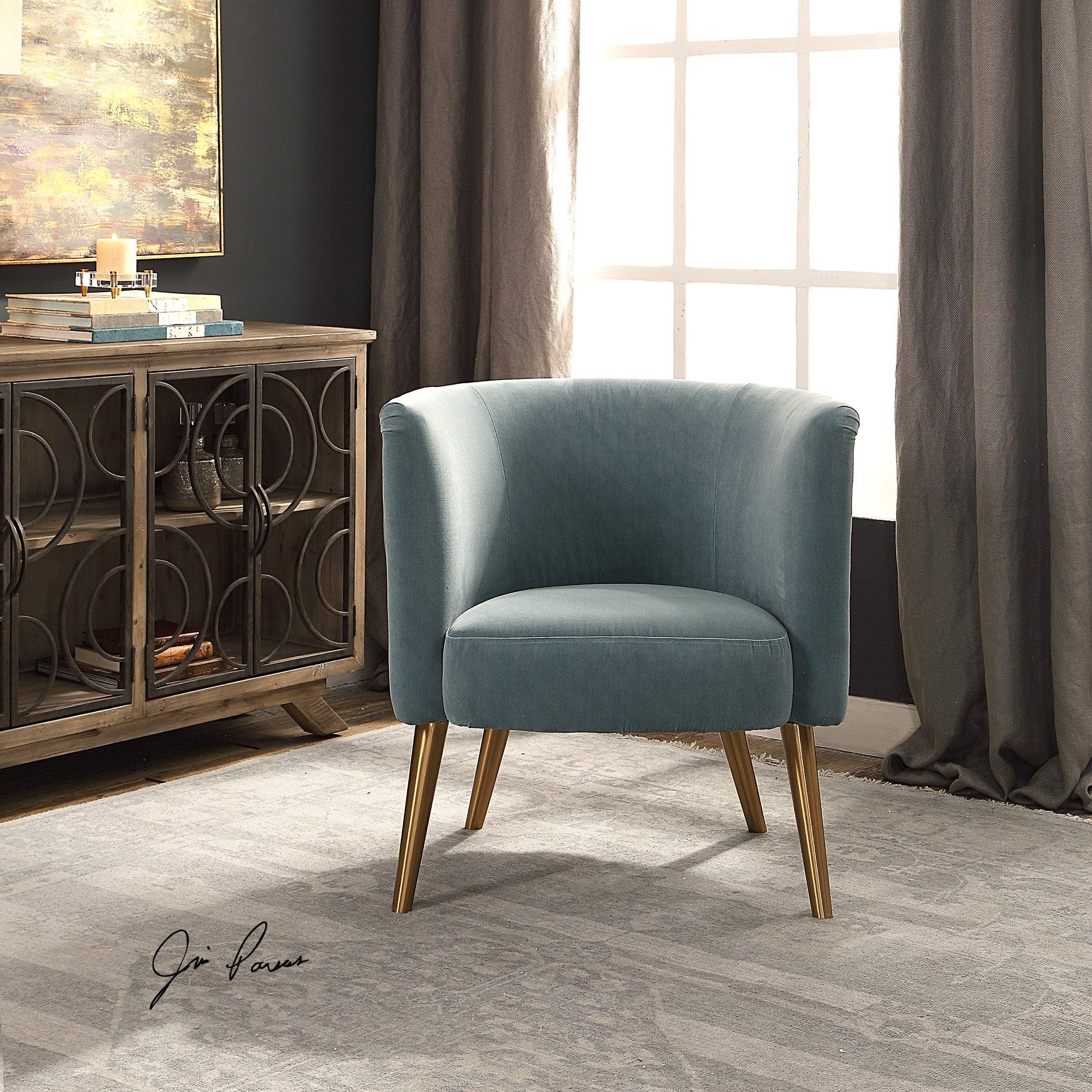 Haider Gray Accent Chair - Frankwebs