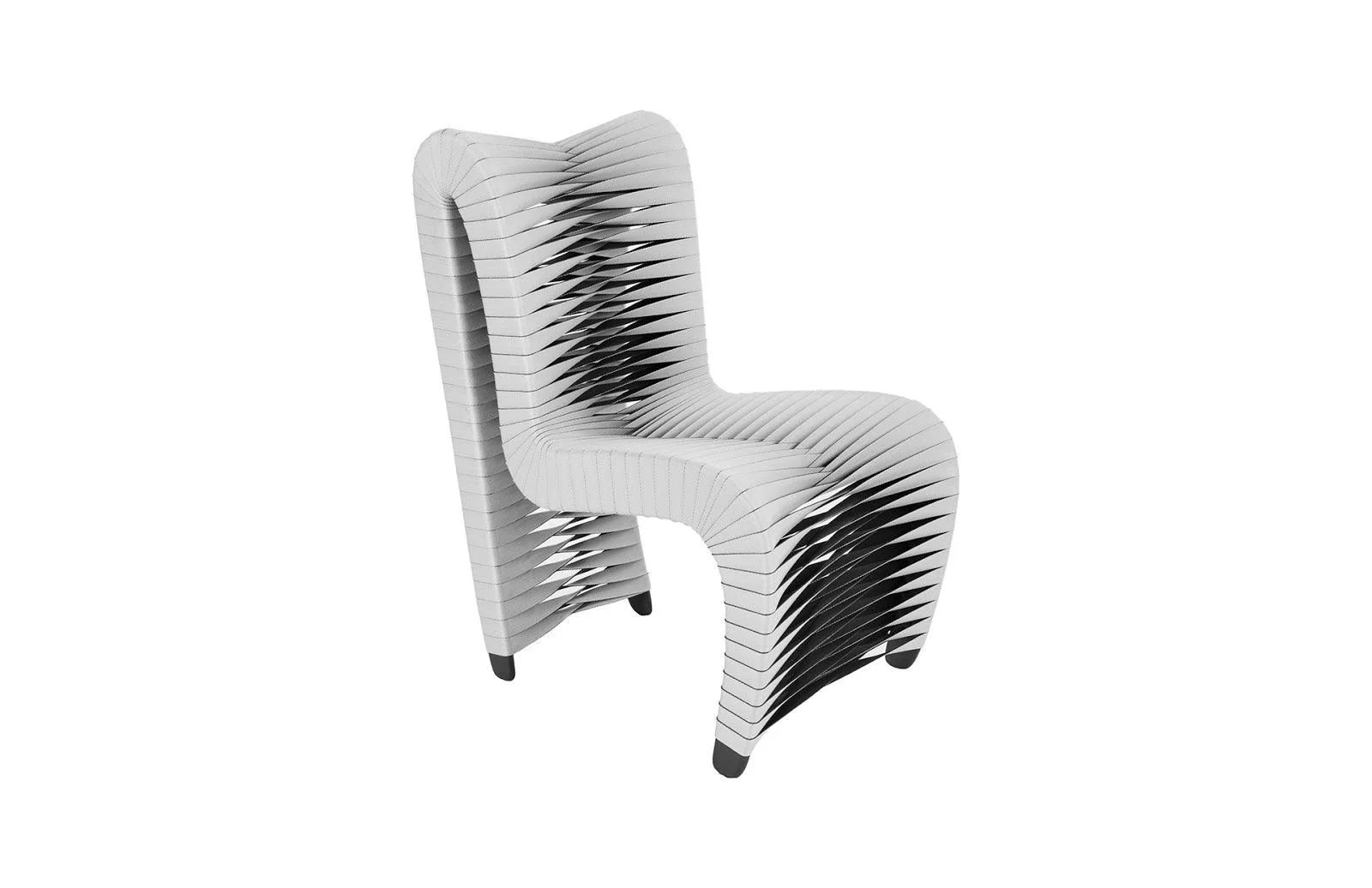 Seat Belt Dining Chair, High Back Gray/Black - Frankwebs