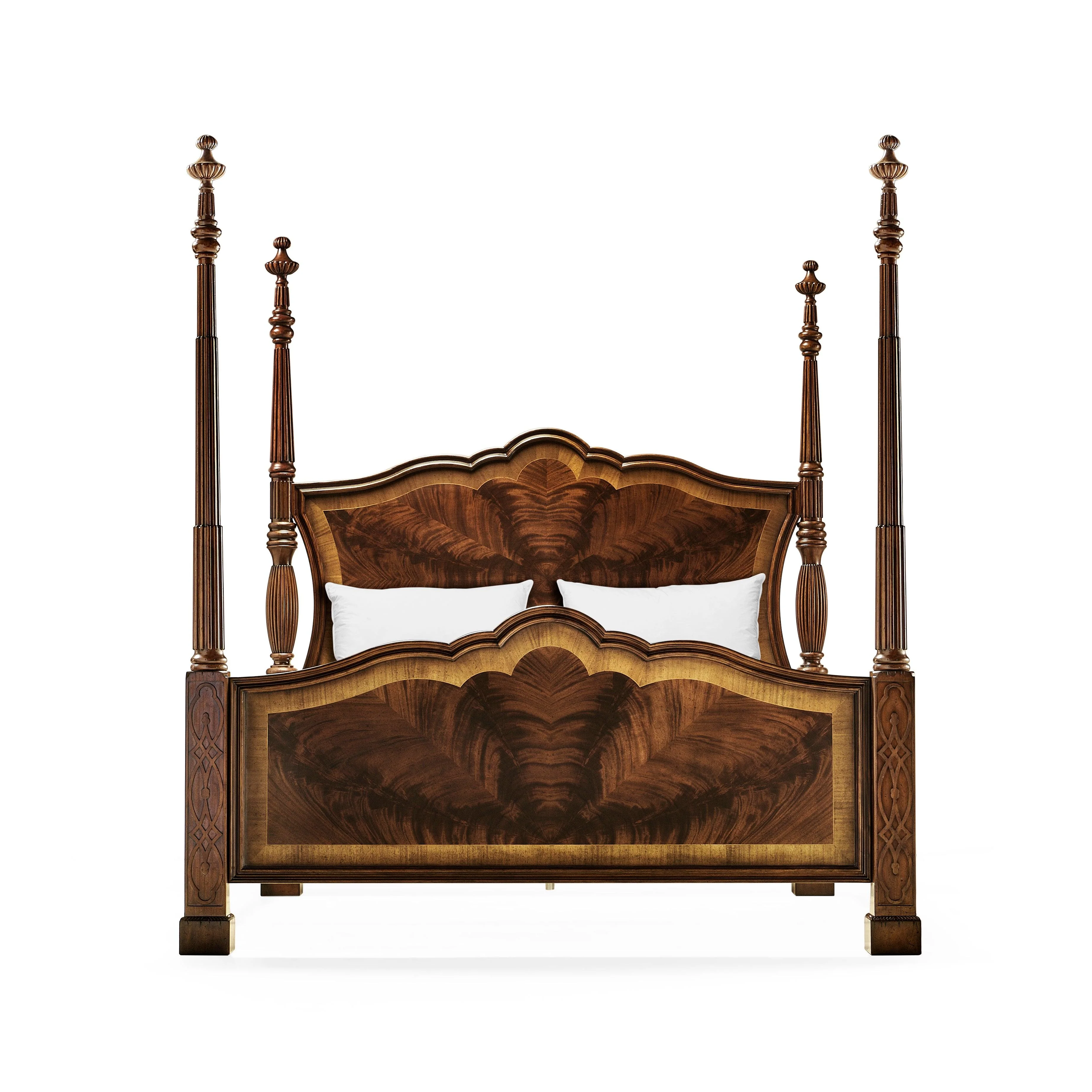 Versailles Mahogany King Poster Bed - Frankwebs