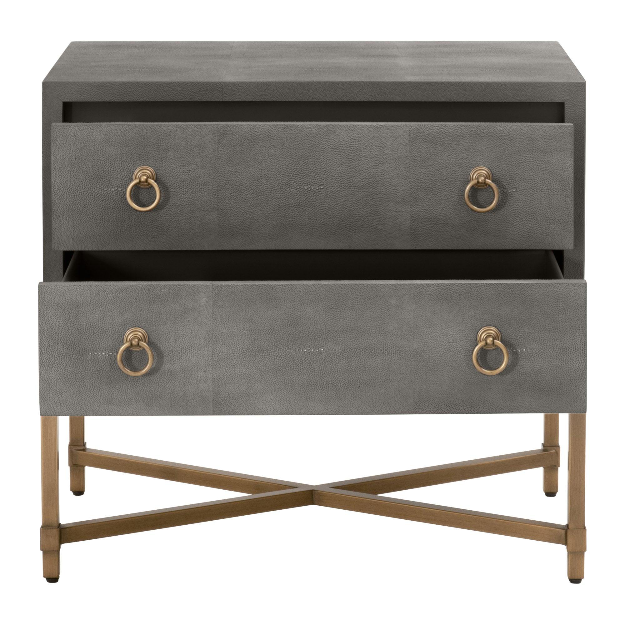 Strand Shagreen 2-Drawer Nightstand - Frankwebs