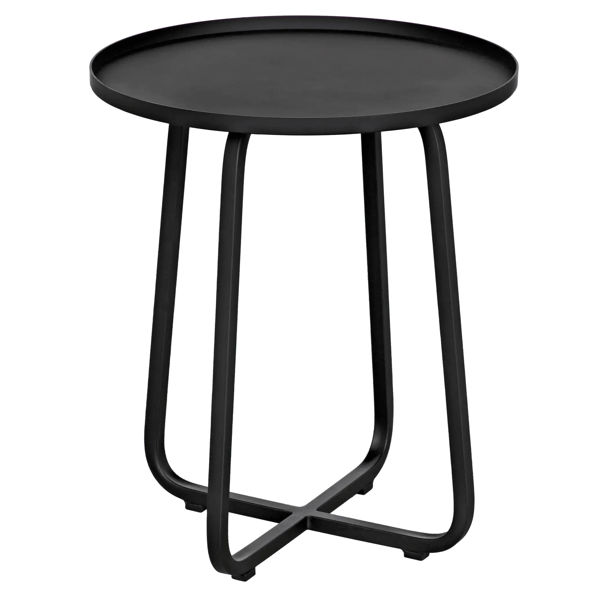 Kimana Side Table, Black Steel - Frankwebs