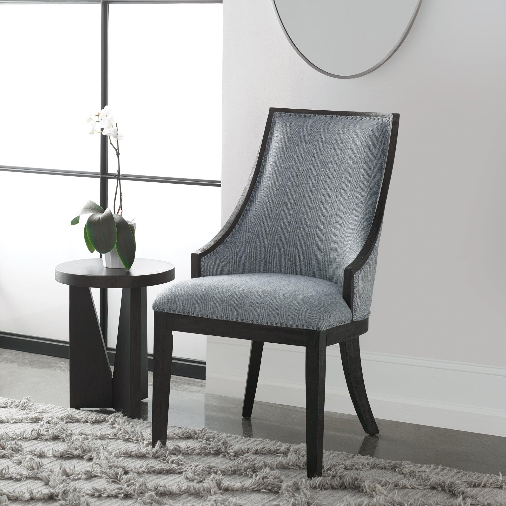 Janis Ebony Accent Chair - Frankwebs