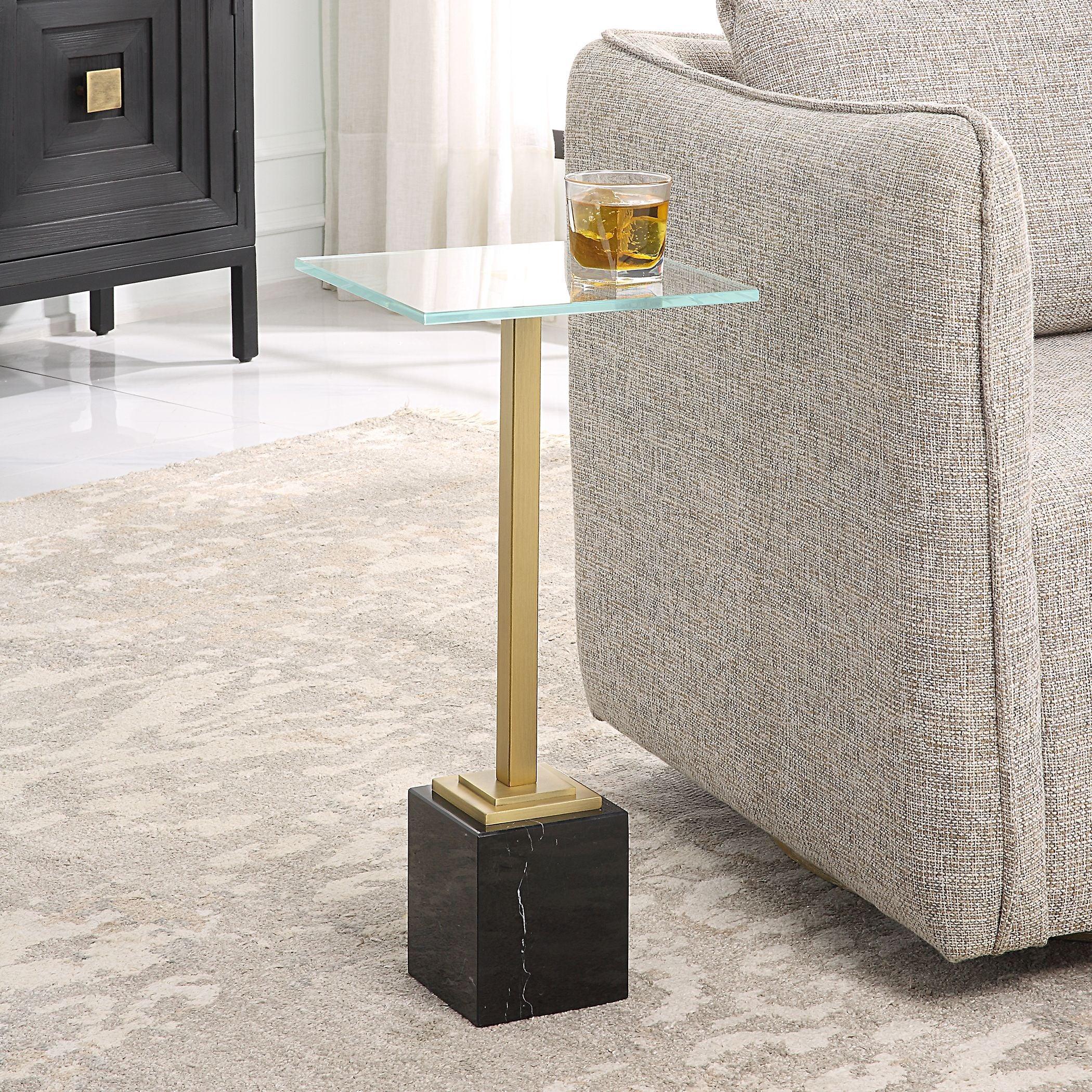 MILAN ACCENT TABLE, BLACK - Frankwebs
