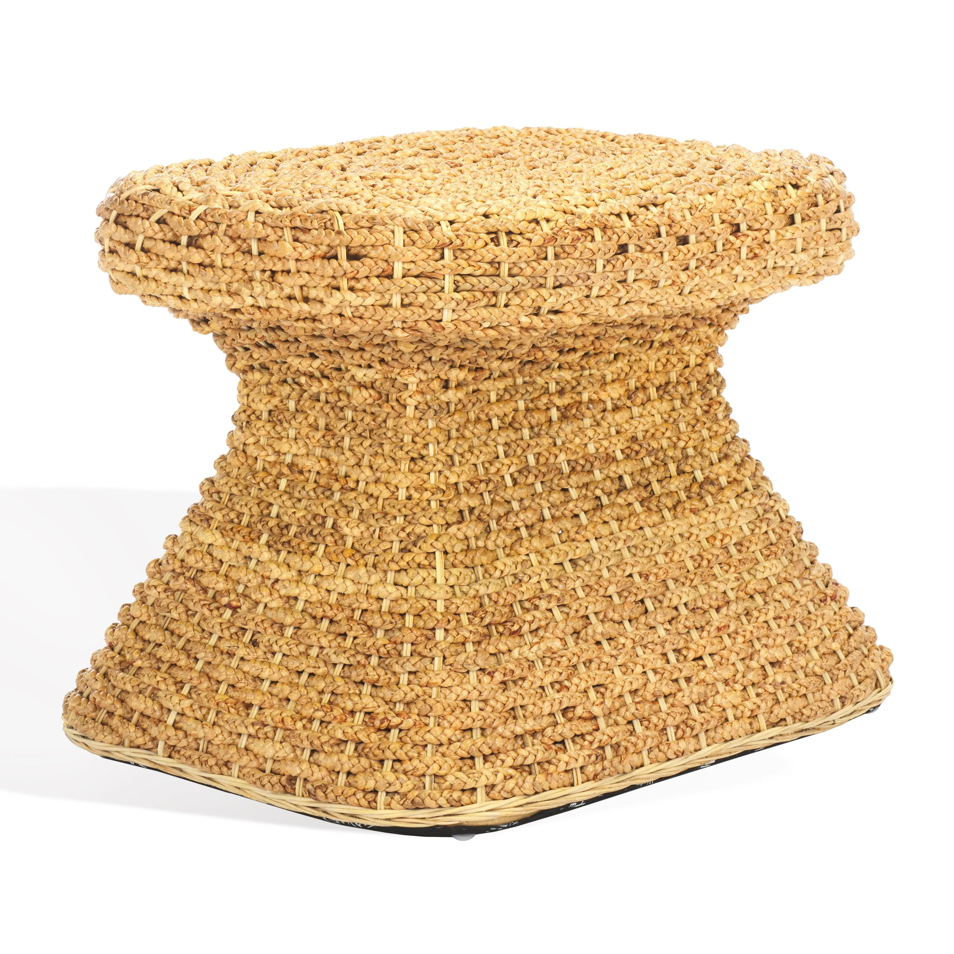 CAPRIANNA WOVEN WATERHYACINTH ACCENT TABLE - Frankwebs