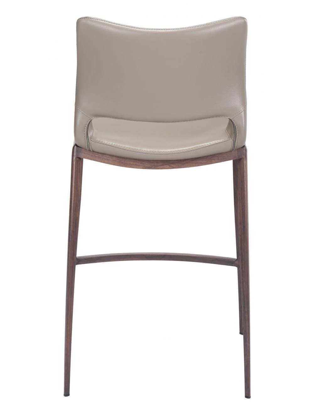 Ace Counter Chair (Set of 2) Gray & Walnut - Frankwebs