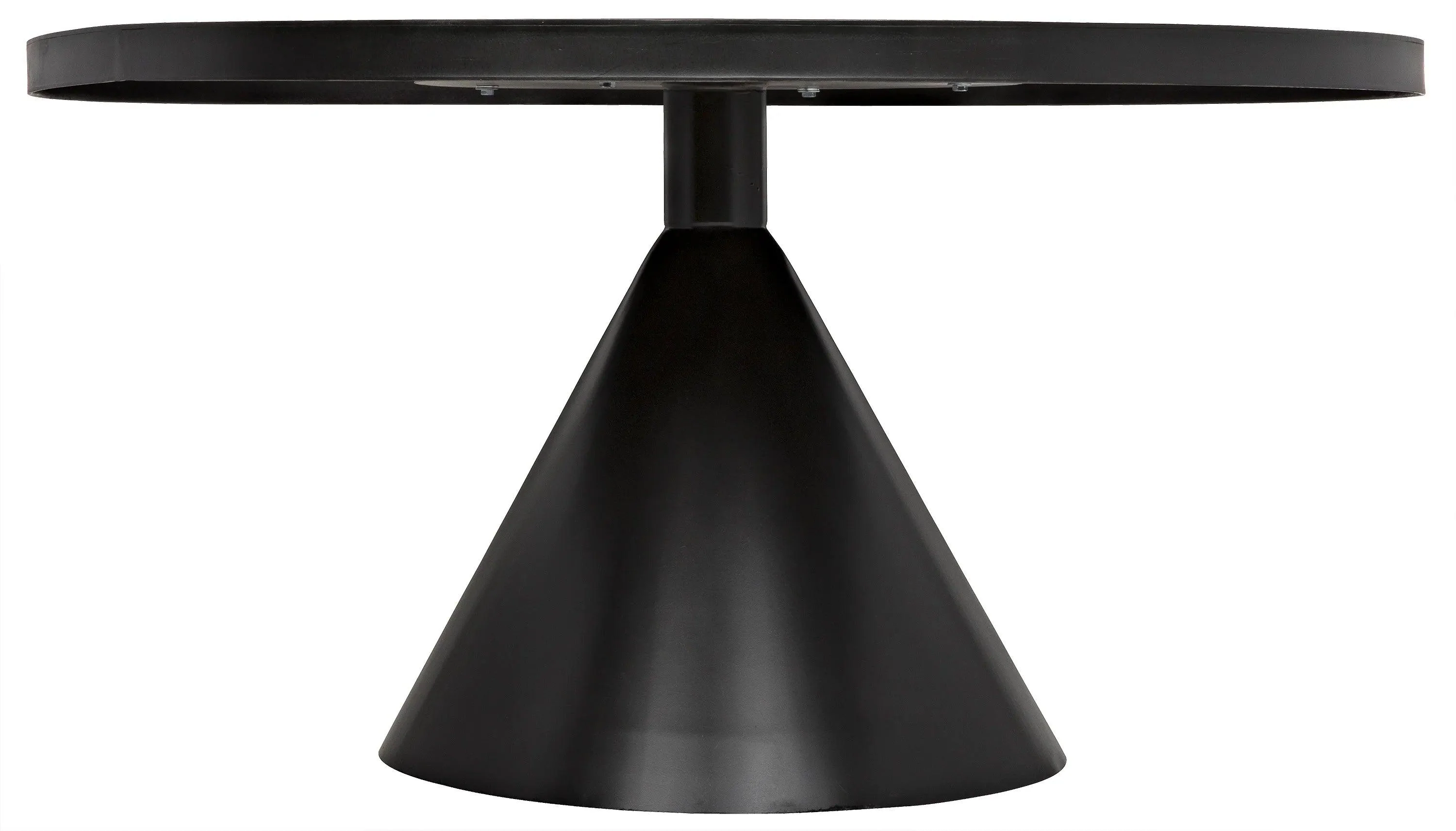 Cone Dining Table, Black Steel - Frankwebs